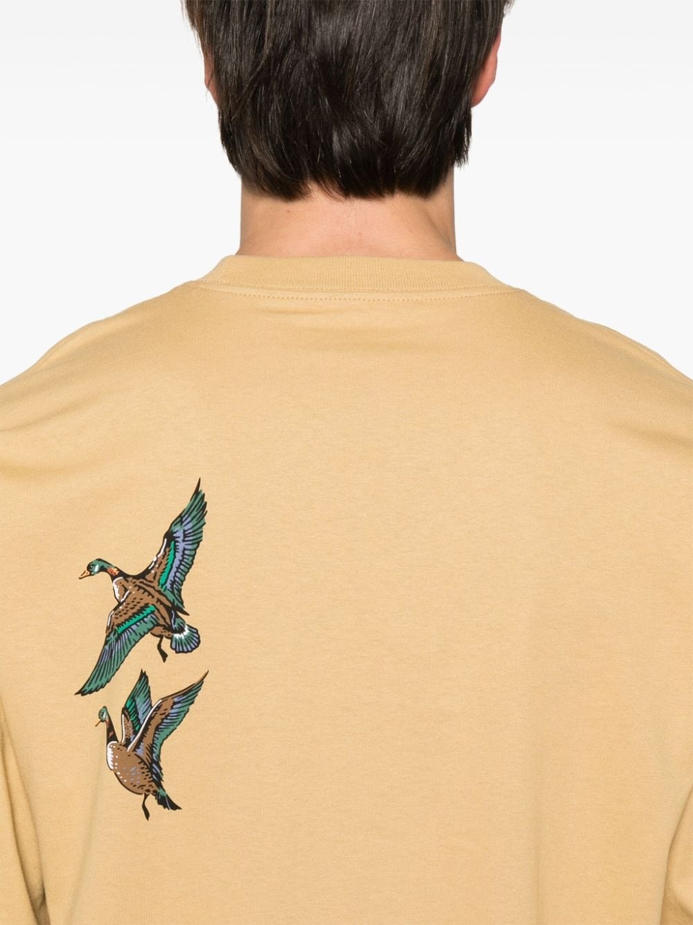 L/S Ducks logo-print T-shirt - 5