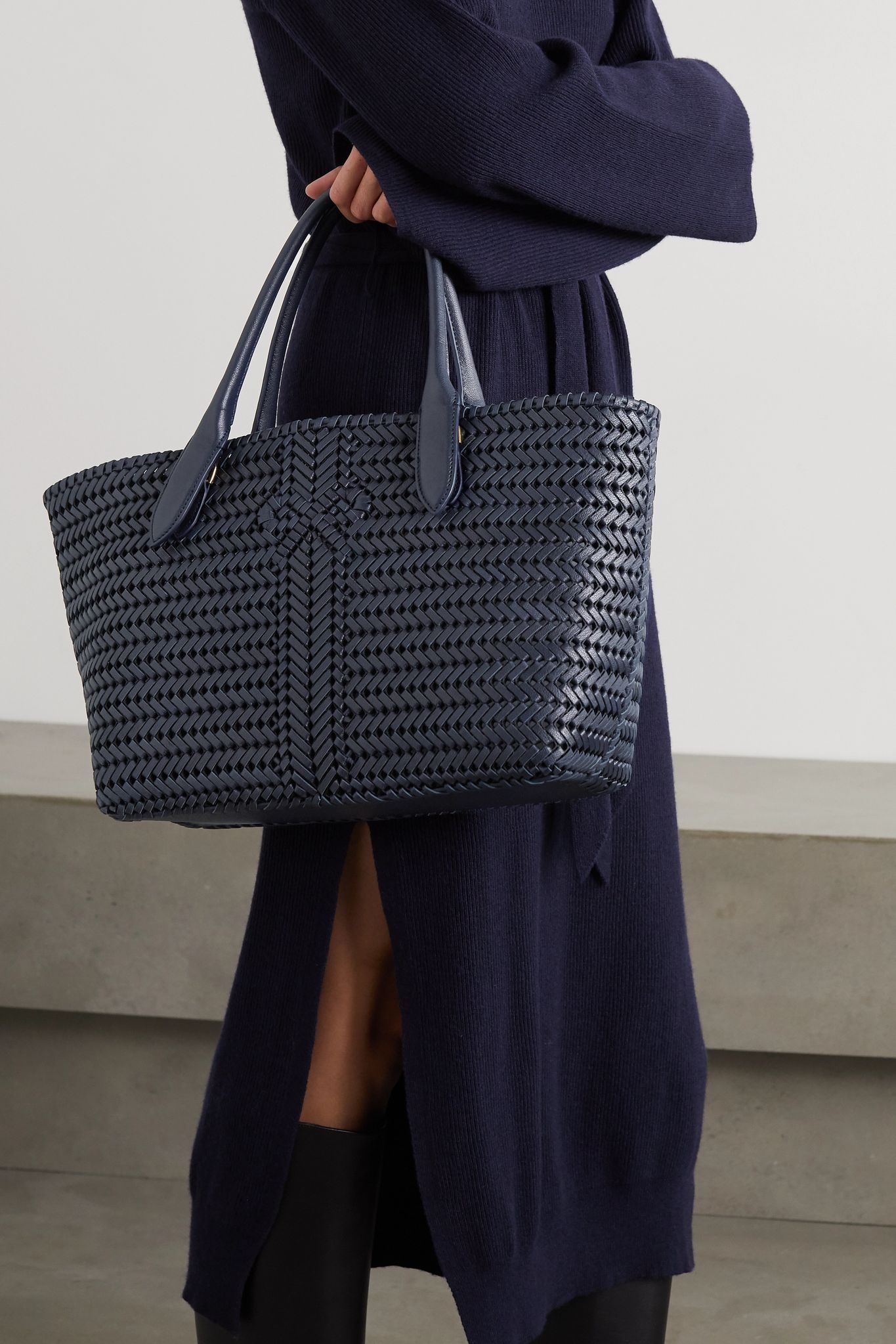 The Neeson woven leather tote - 2