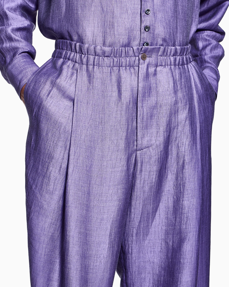 ASV SINGLE-PLEAT LINEN TROUSERS 5
