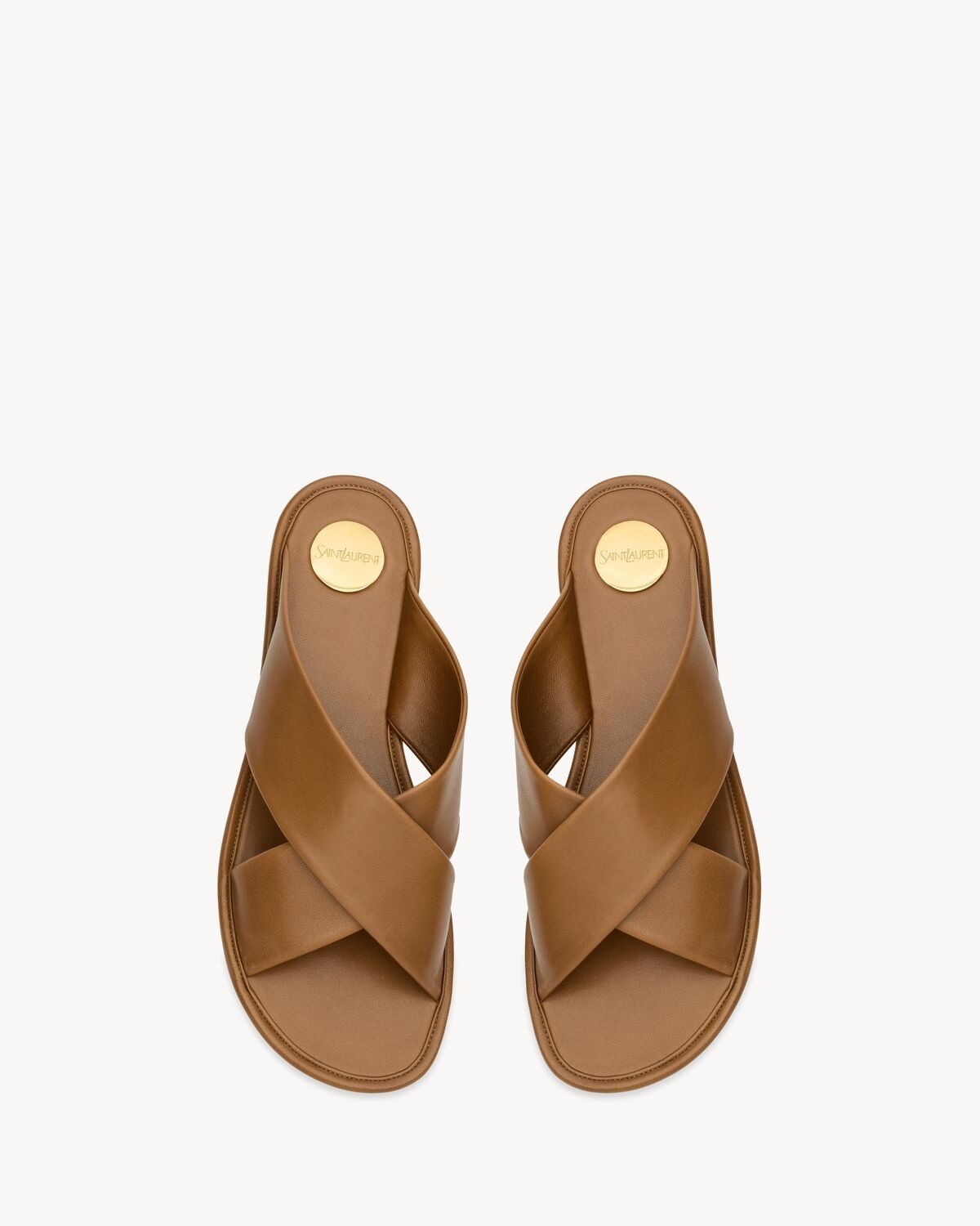 CARLYLE SLIDES IN SMOOTH LEATHER - 3