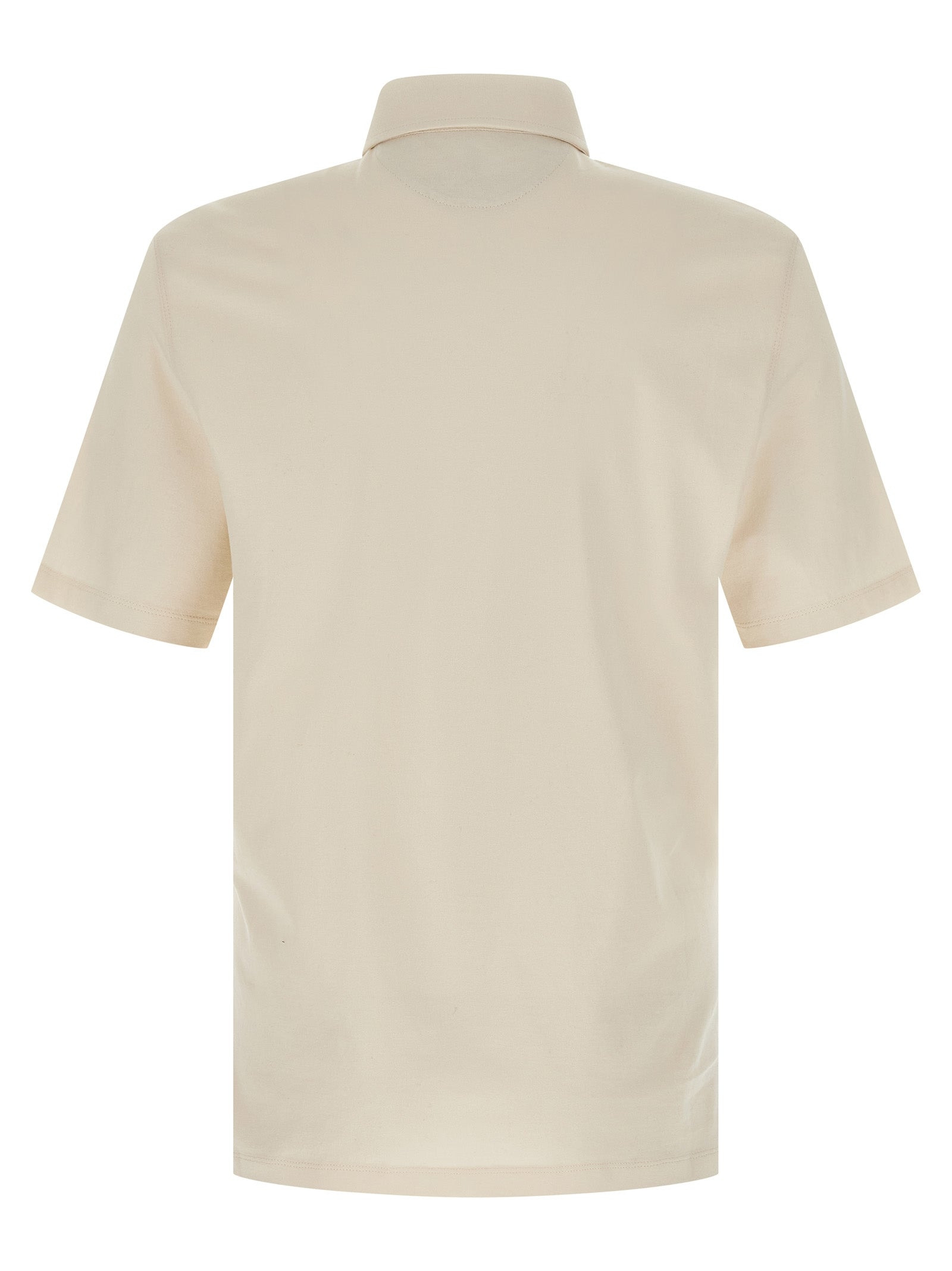 Cotton Shirt Polo Beige - 2
