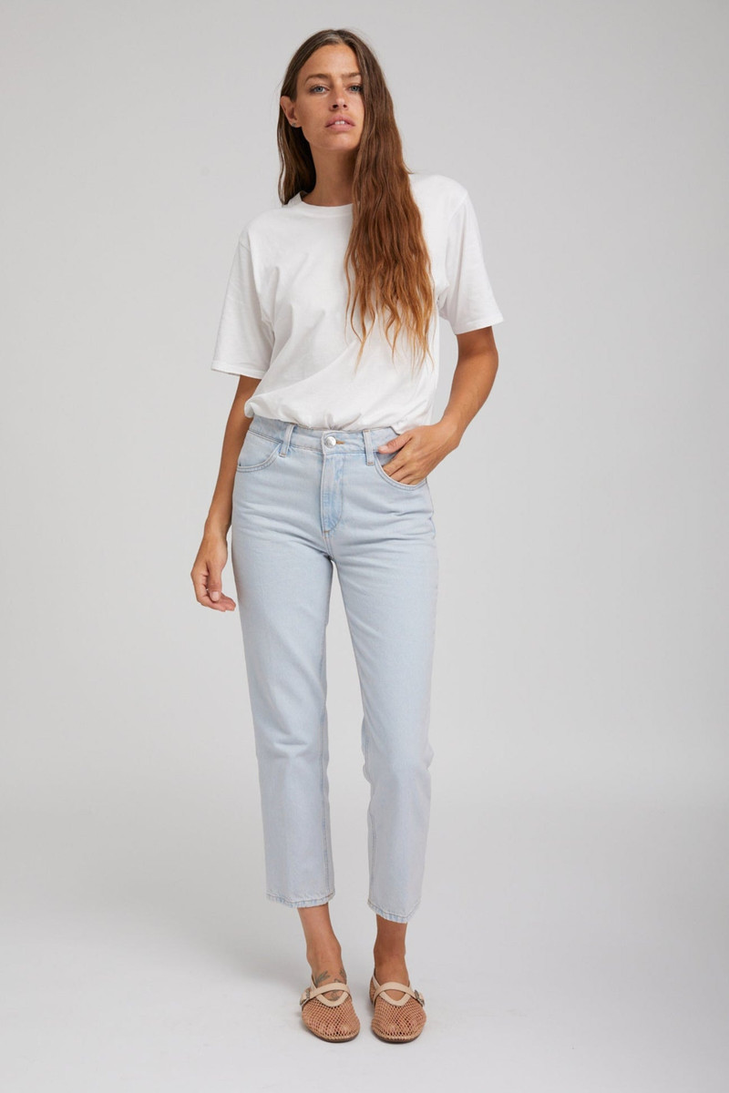 SPRWMN PIAF CROP STRAIGHT LEG DENIM outlook