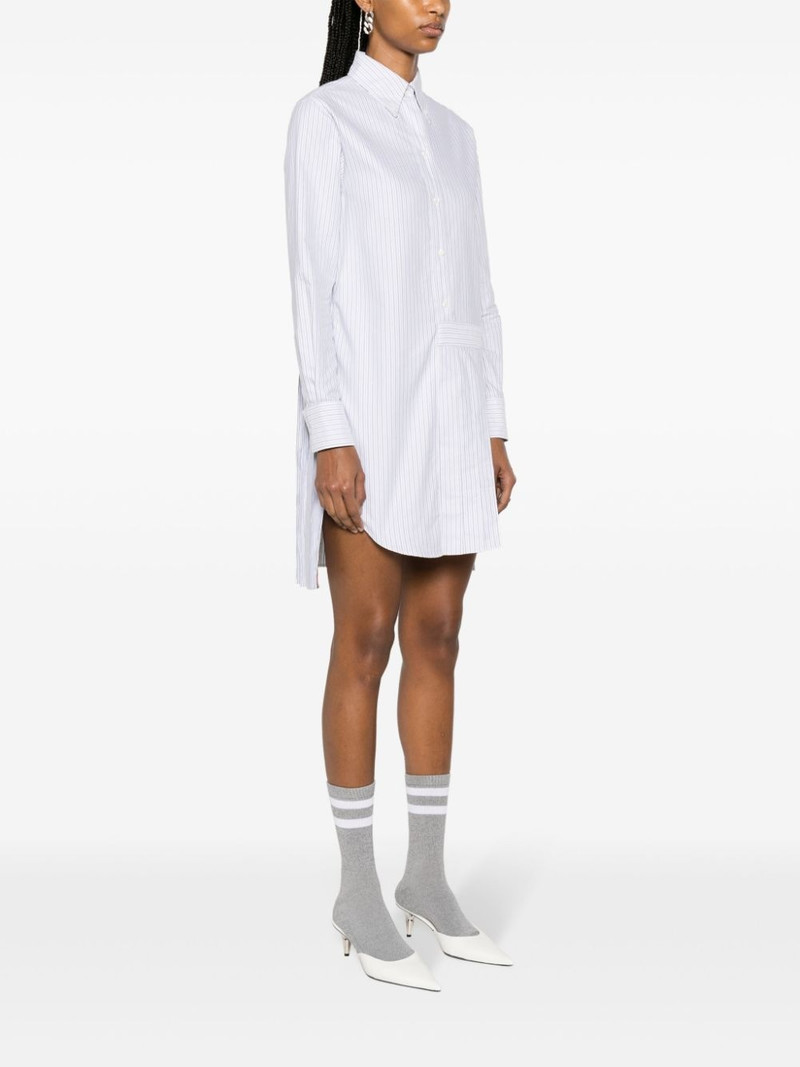pleated striped shirt dress 3