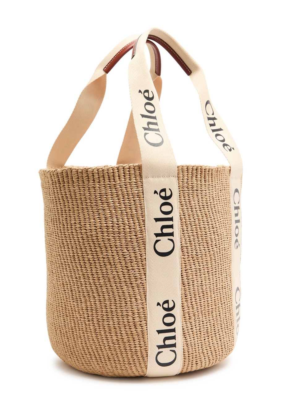 Chloe Woody Raffia Basket bag - 2