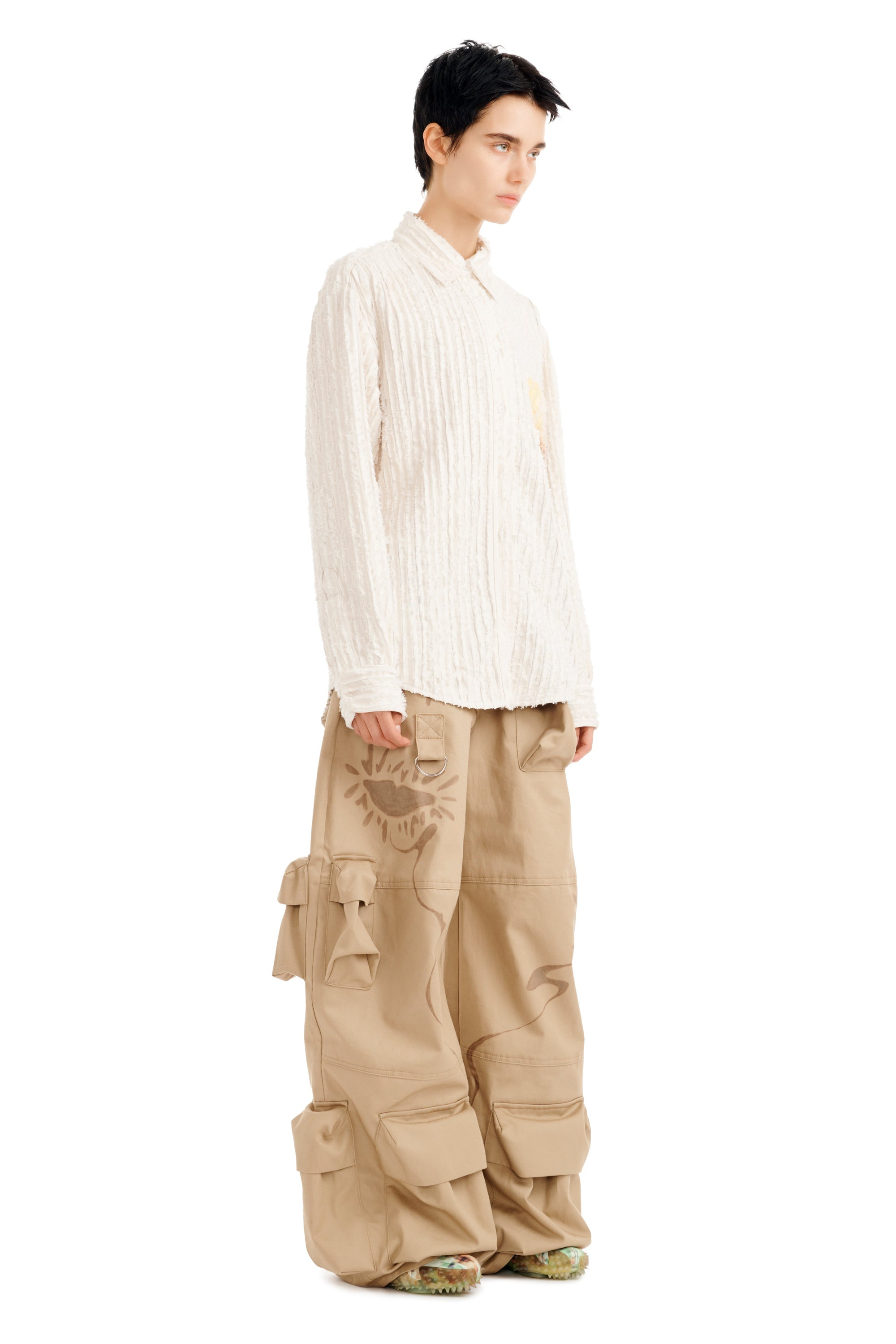 FLOWER DRIP CONVENTION BUTTON UP - 7