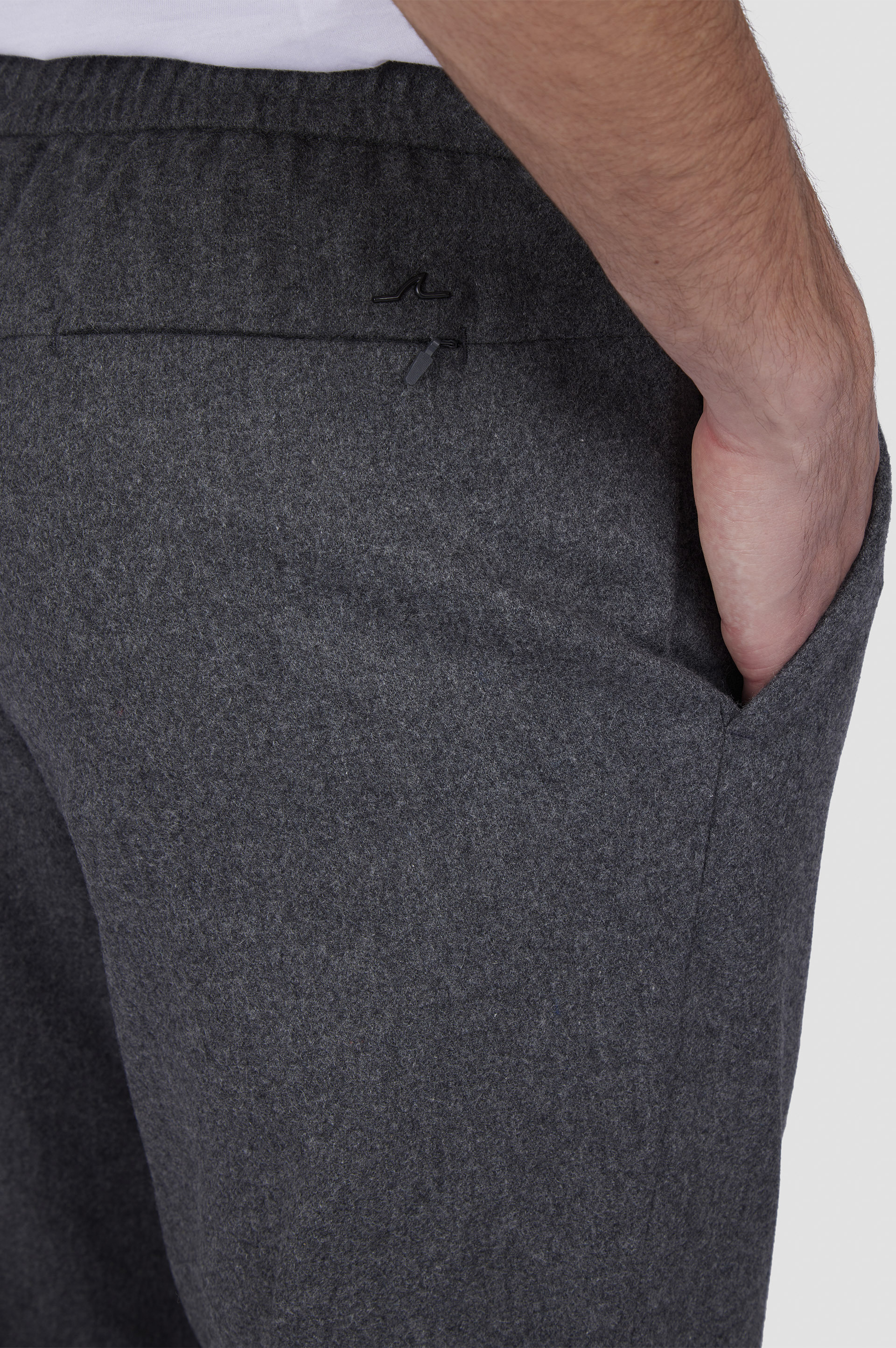 WOOL BLEND TROUSERS WITH PLEATS - 4