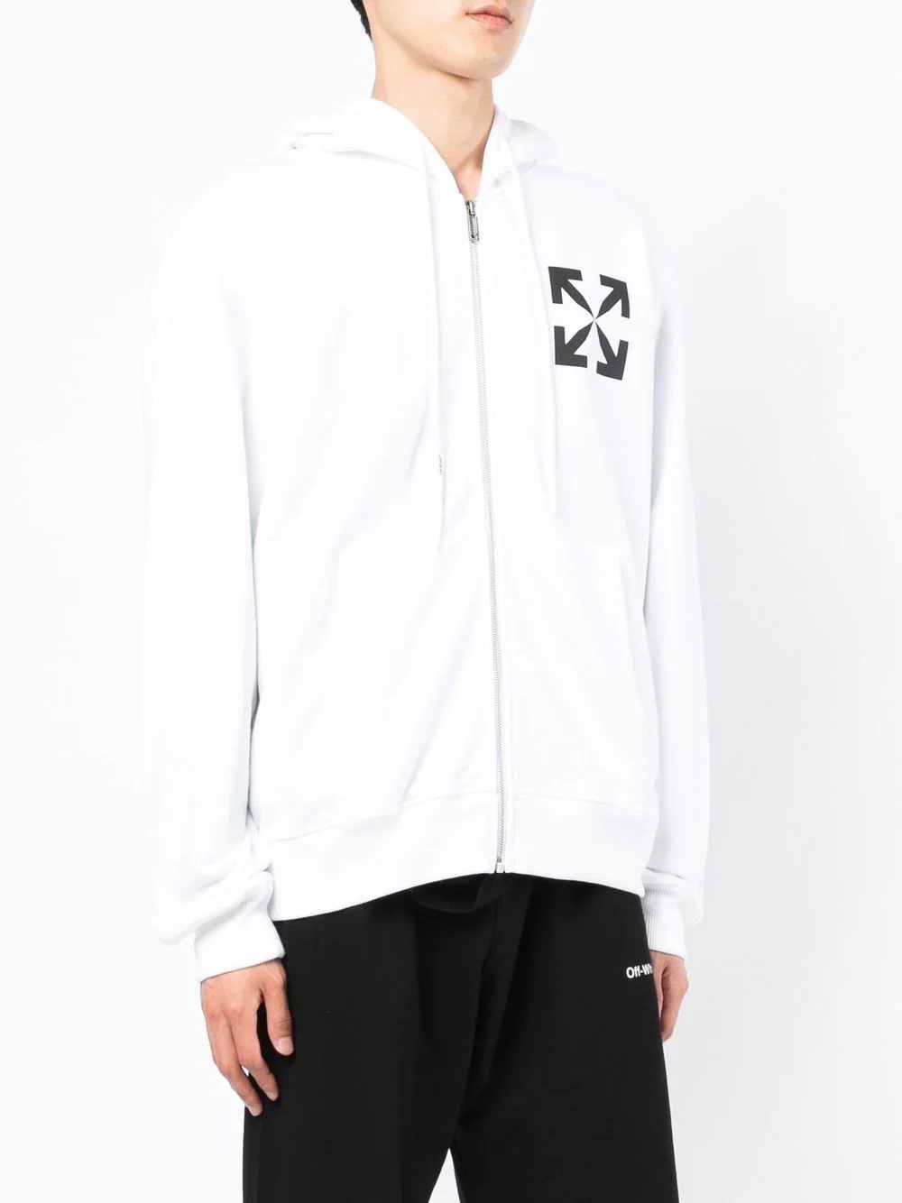 Arrows-print hoodie - 3