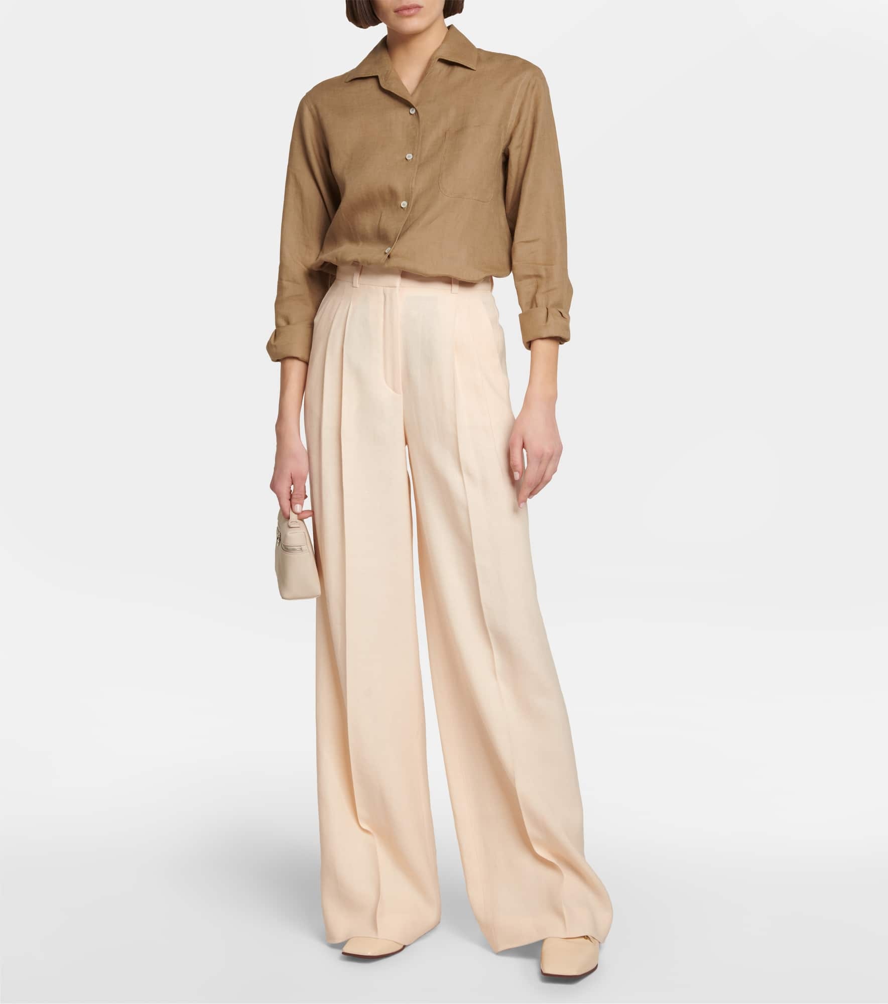 Nyack wide-leg linen and wool pants - 2