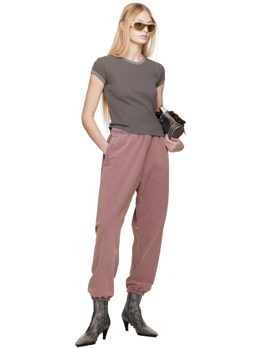 Gray Fitted T-shirt - 4