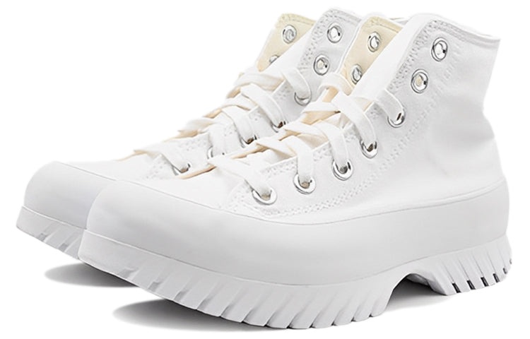 (WMNS) Converse Chuck Taylor All Star Lugged 2.0 High 'White Black' A00871C - 3
