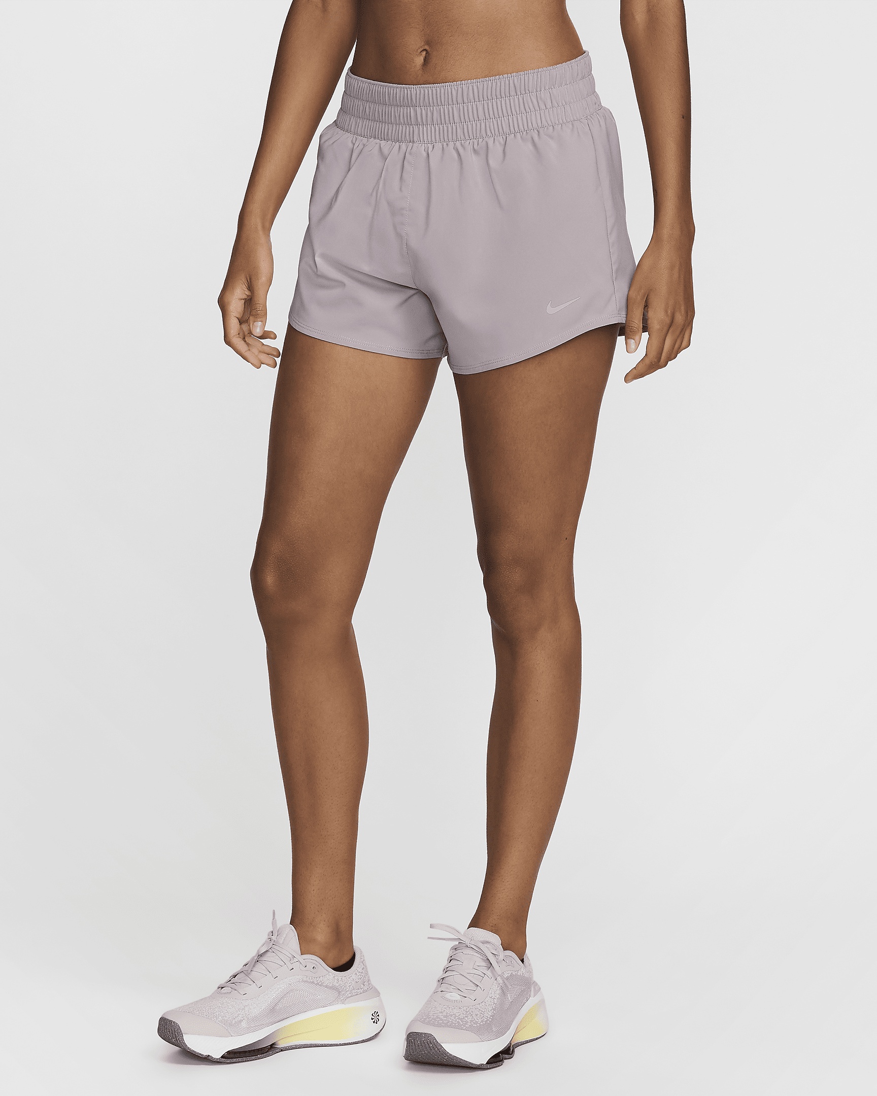 Nike One Women's Dri-FIT Mid-Rise 3" Brief-Lined Shorts - 1