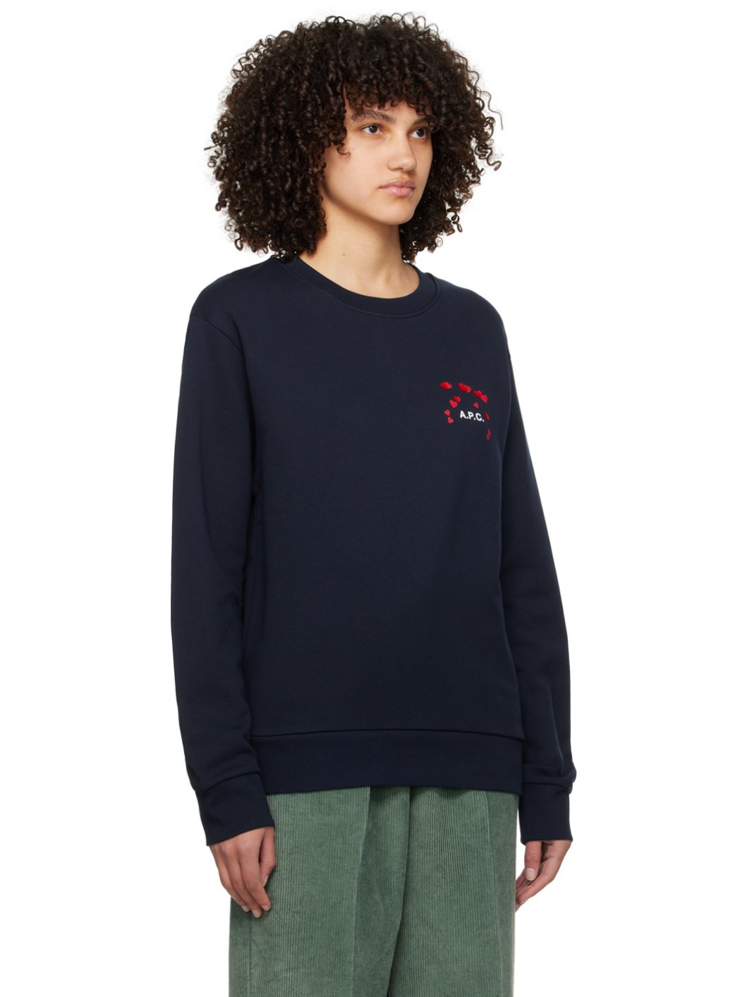 Navy Hearts Sweatshirt - 2