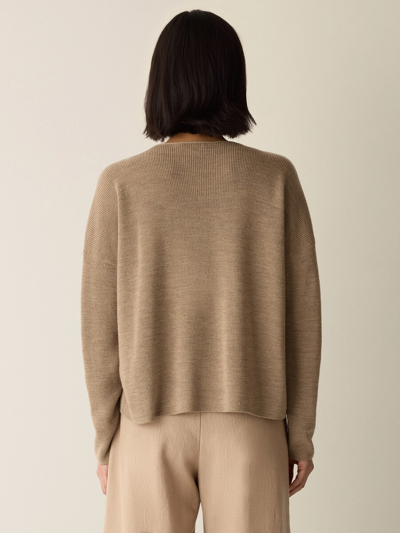 Merino Crew Neck Top in Regenerative Wool 4