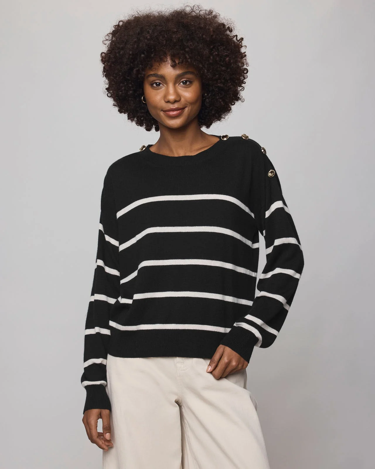 Stephanie Stripe Sweater - 1