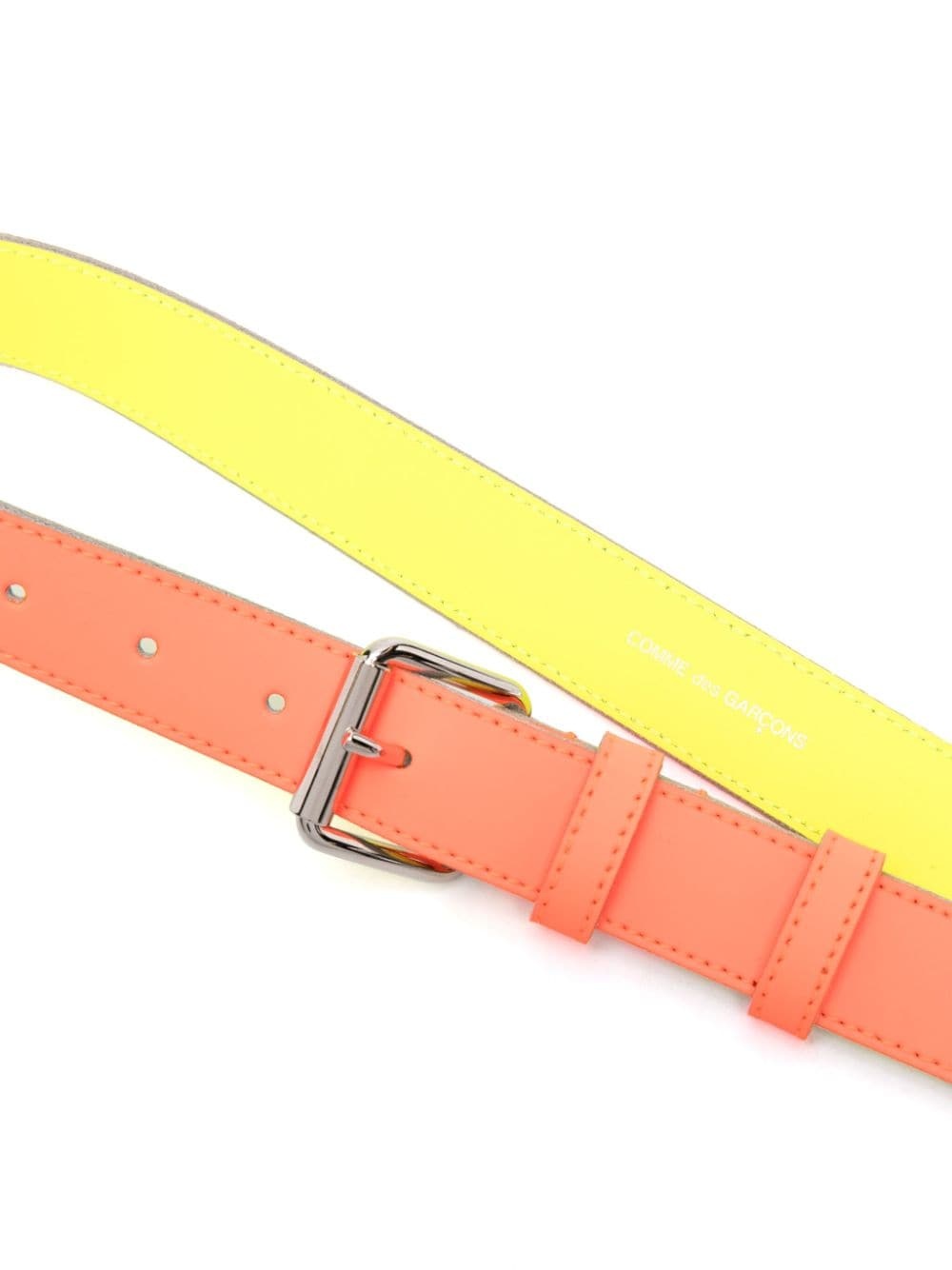 Super Fluo leather belt - 2