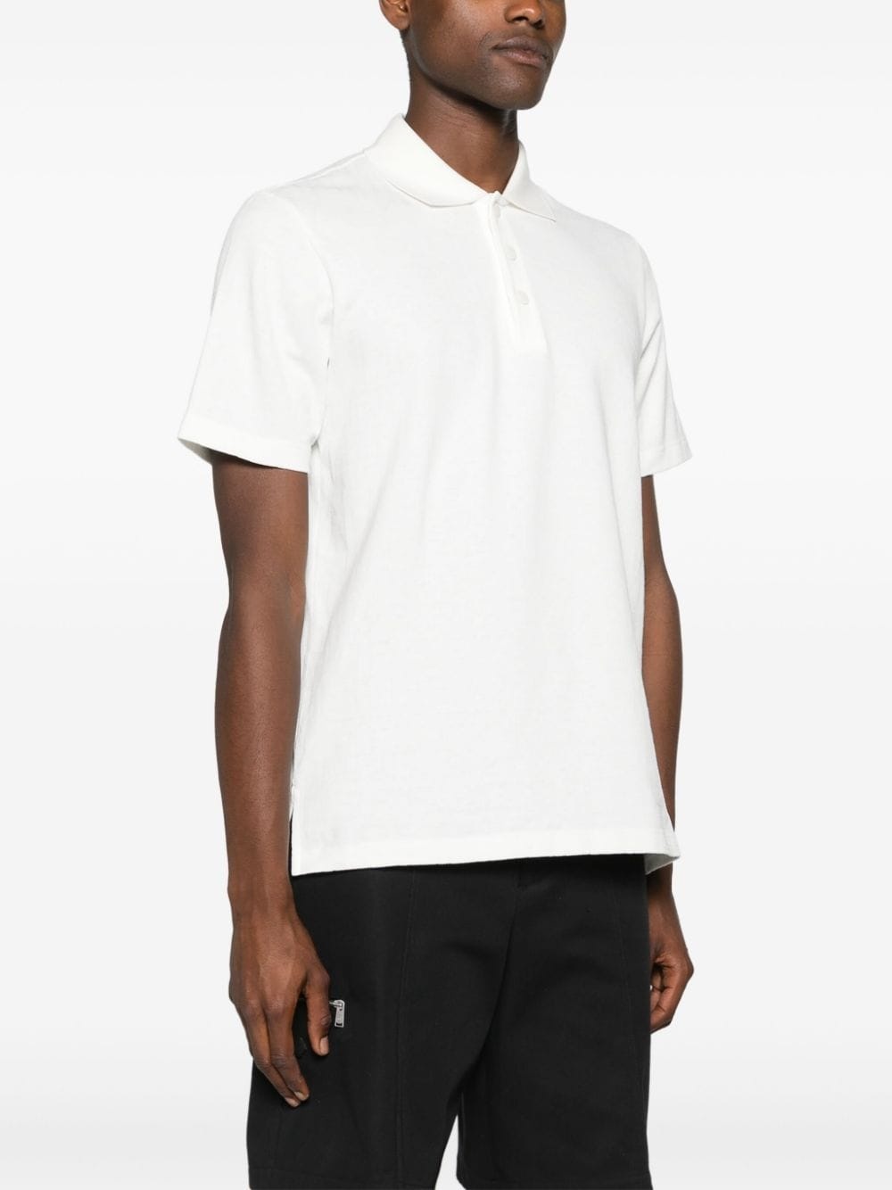 FF-pattern cotton polo shirt - 3