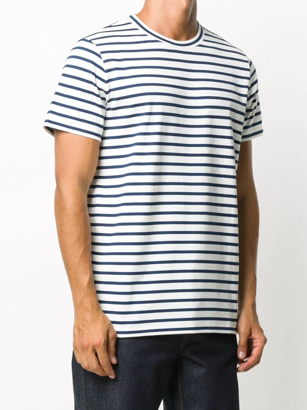 striped short-sleeved T-shirt - 3