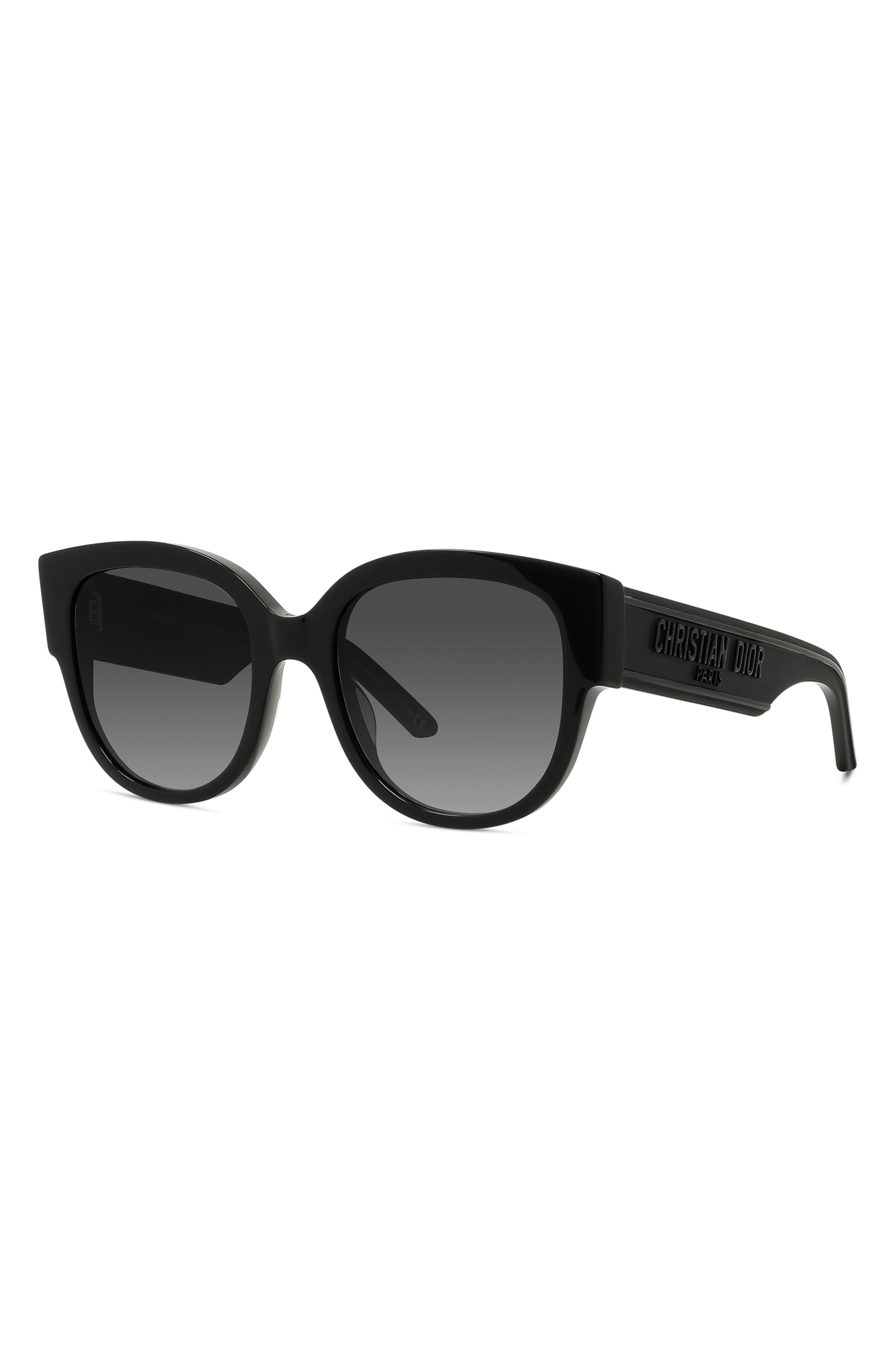 Wildior BU 54mm Cat Eye Sunglasses in Black/Grey at Nordstrom - 2