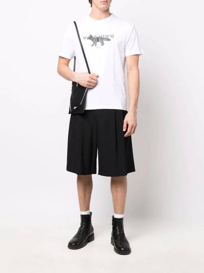 Maison Kitsuné fox motif cotton T-shirt outlook