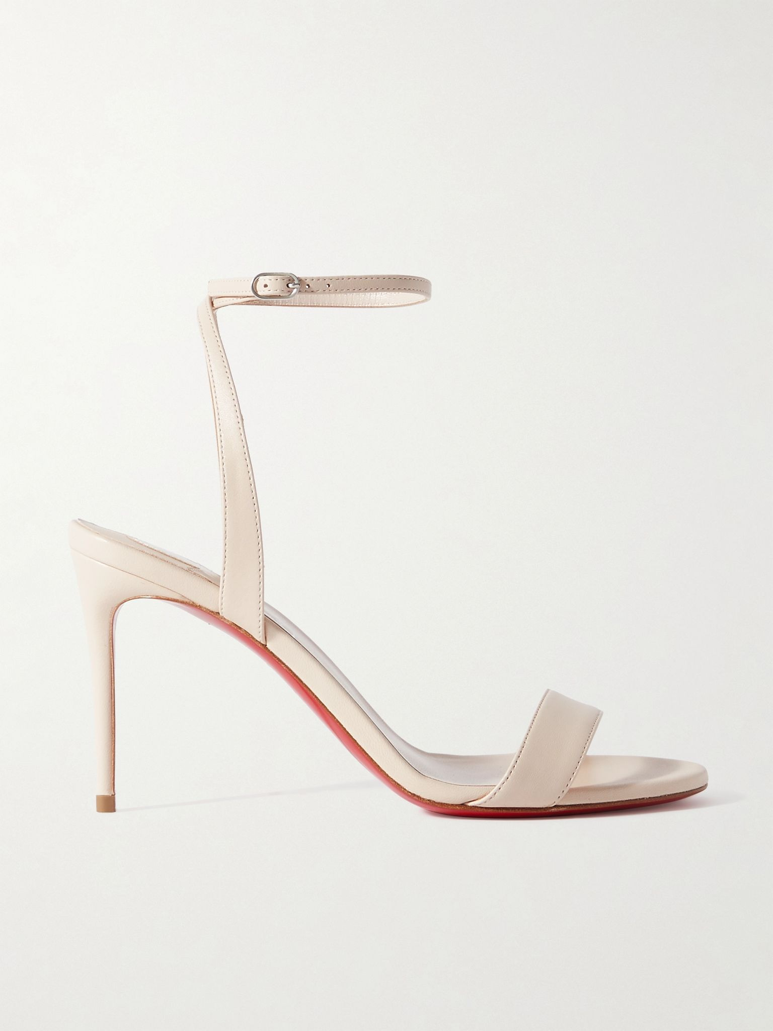Loubigirl 85 leather sandals Beige - 1