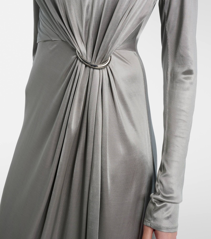 Gathered jersey midi dress 5