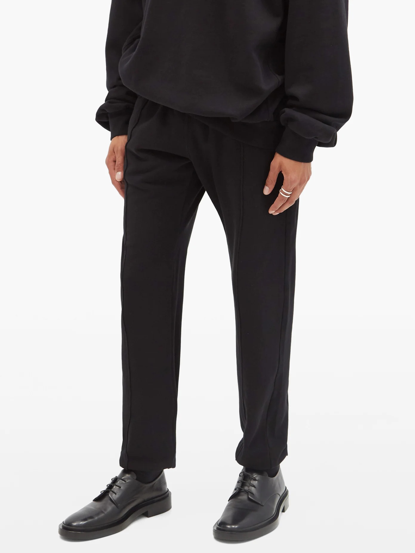 Perth cotton-jersey track pants - 6