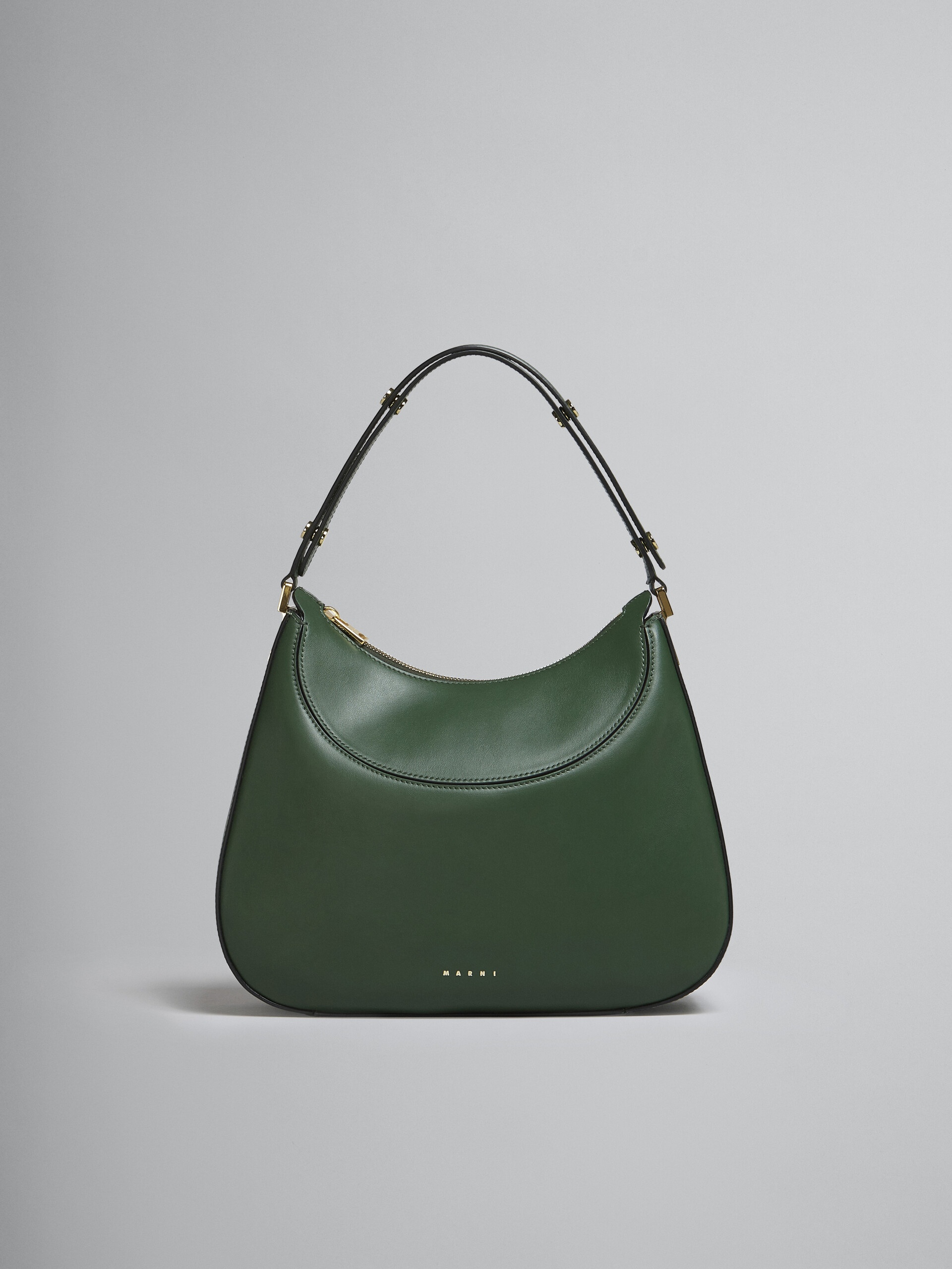 MILANO LARGE BAG IN GREEN LEATHER - 1