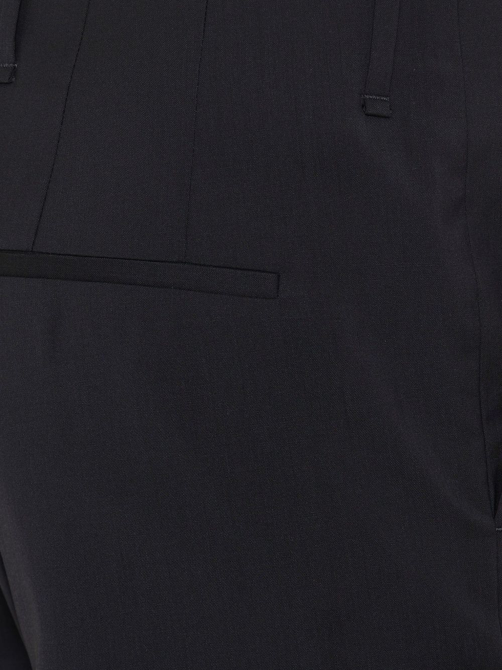 wool pressed-crease trousers - 3