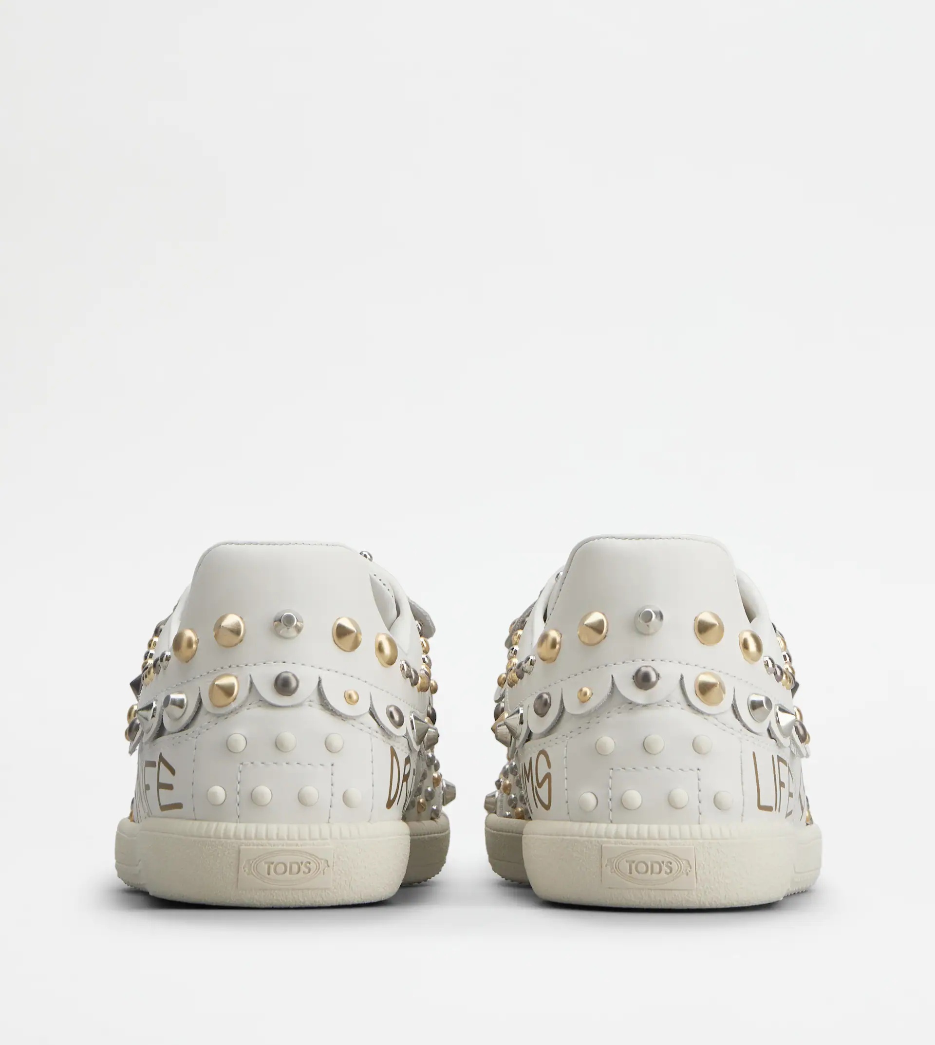 SNEAKERS IN LEATHER - WHITE - 2