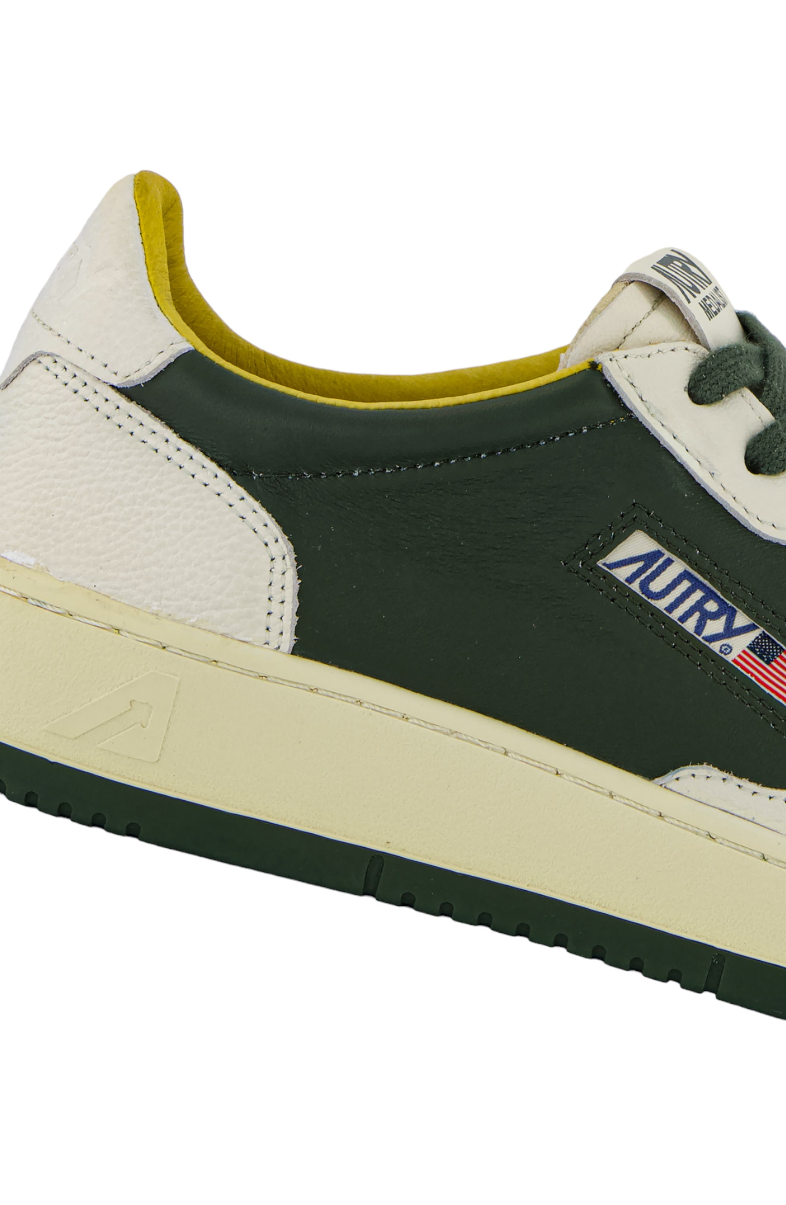 AUTRY Medalist Low Sneaker in Dollar/Leather Green at Nordstrom - 6