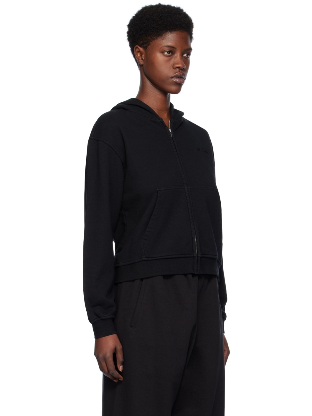 Black Zip Hoodie - 2