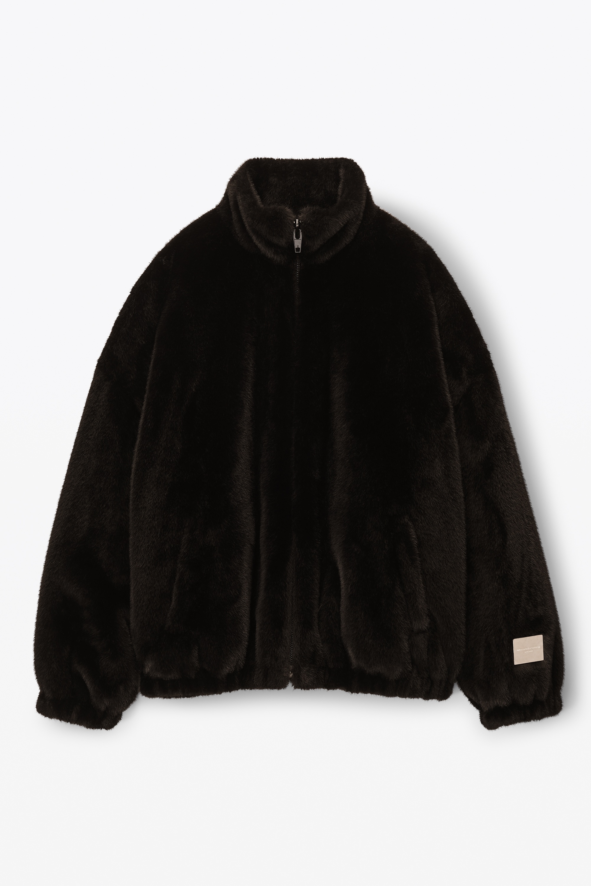 faux fur track jacket - 1