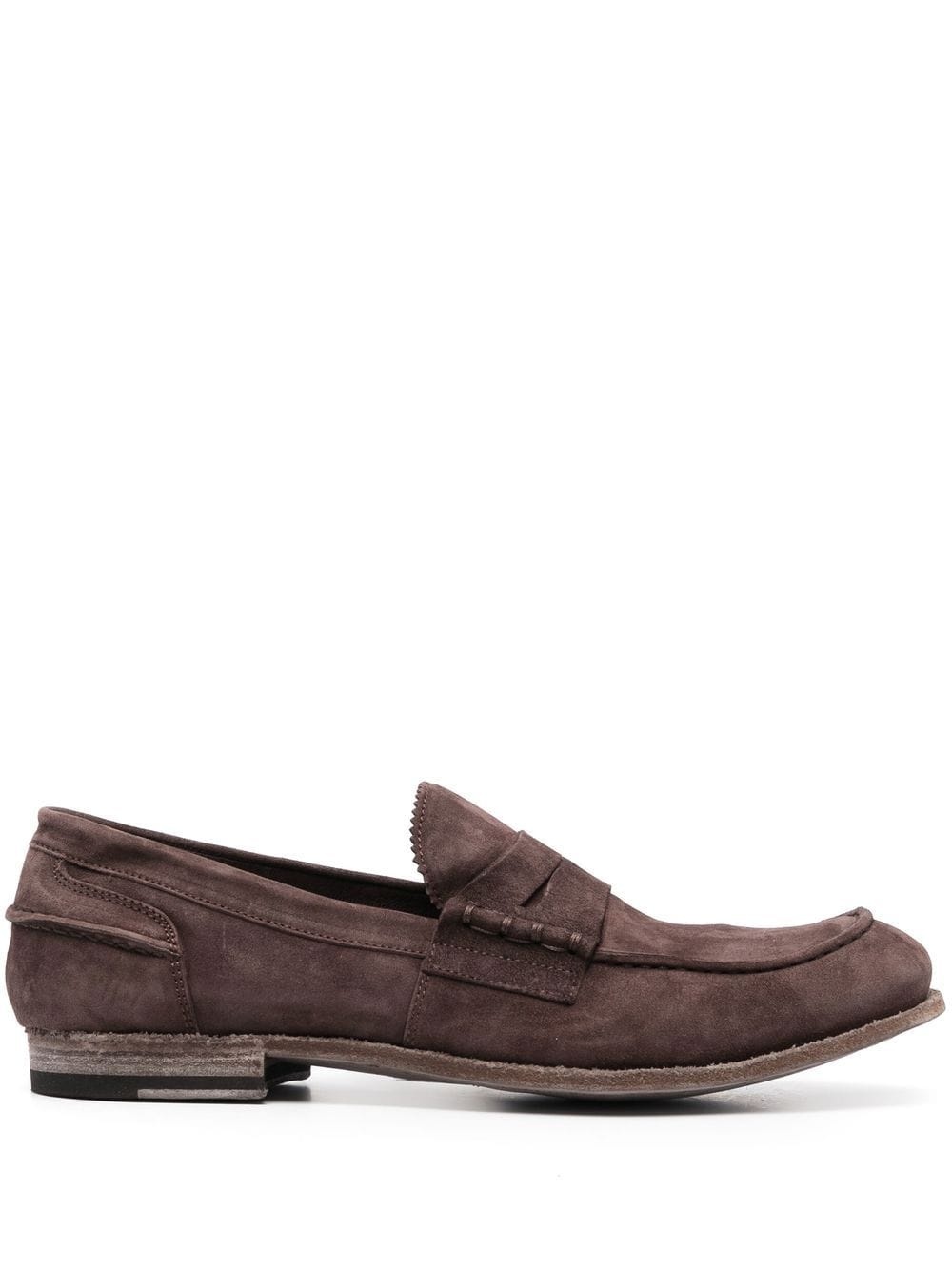 flat suede loafers - 1