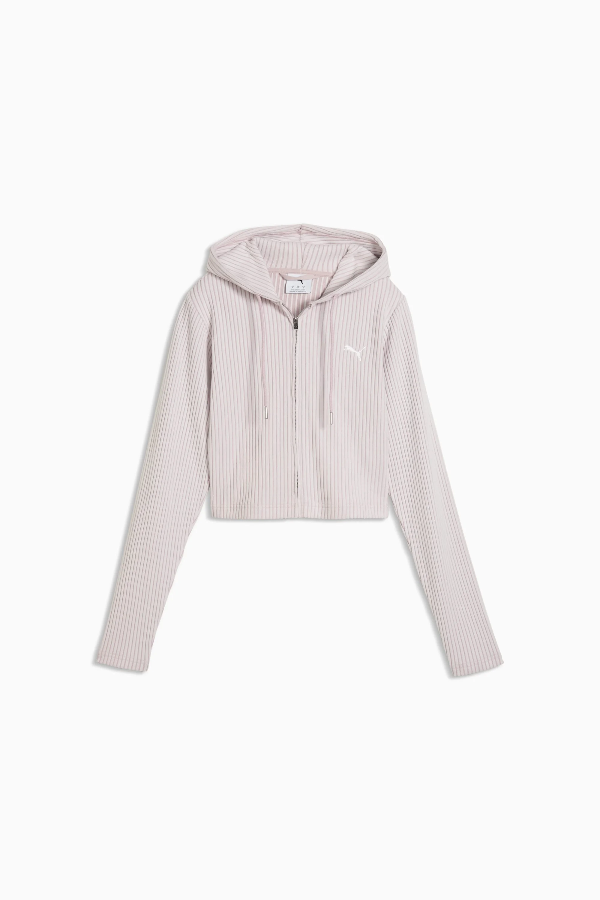 PUMA Essentials Women's Ribbed Zip-Up Hoodie - 1