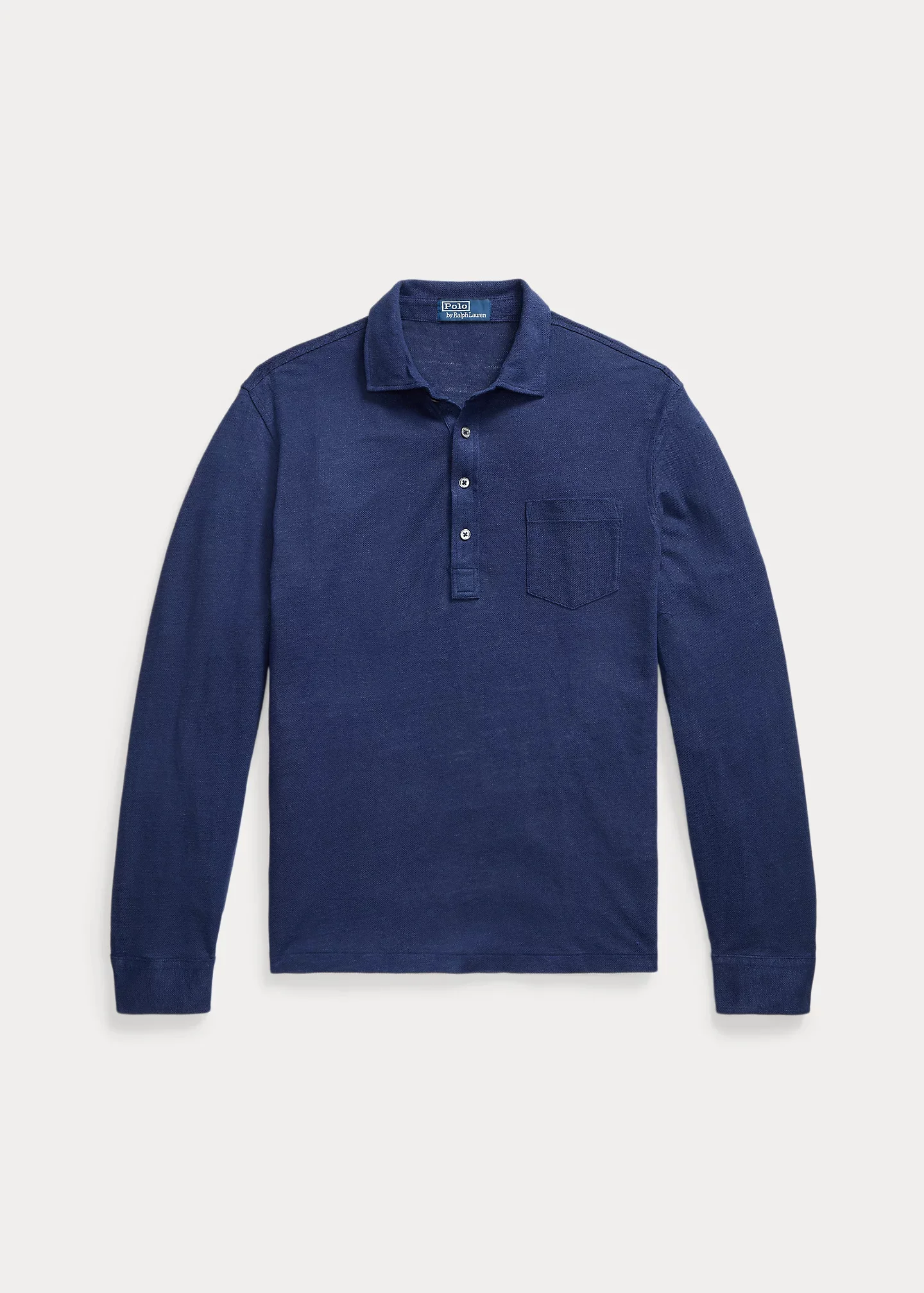 Linen Mesh Polo Shirt - 1