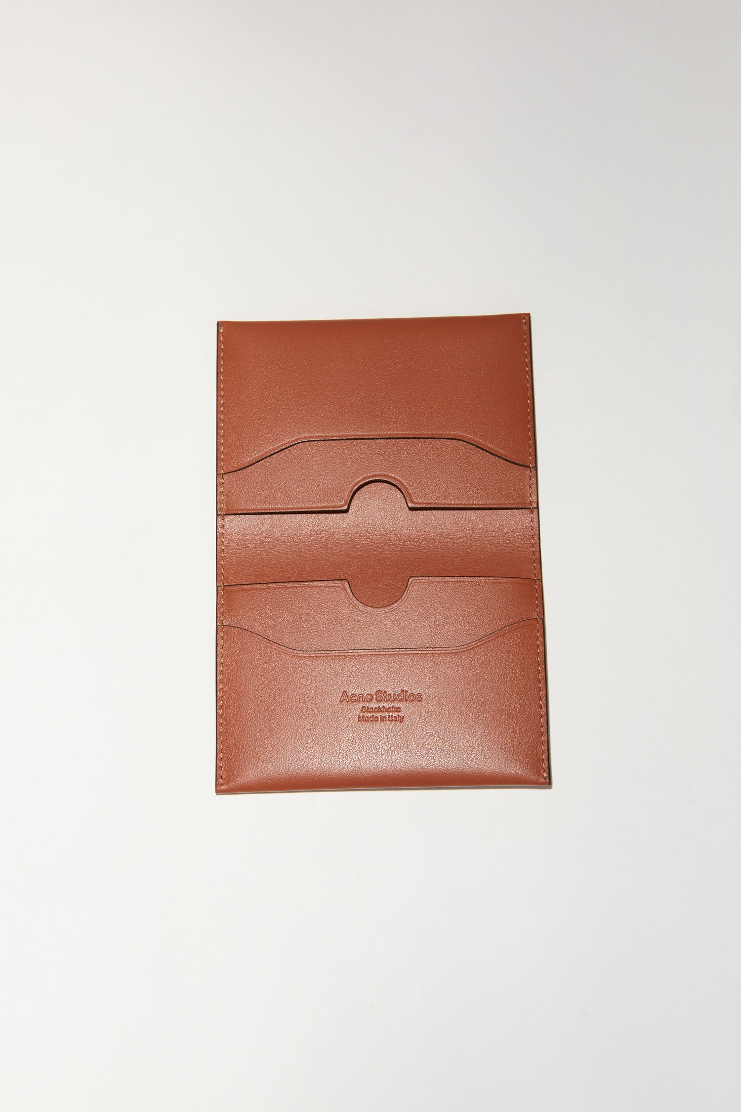 Bifold card holder - Almond brown - 2