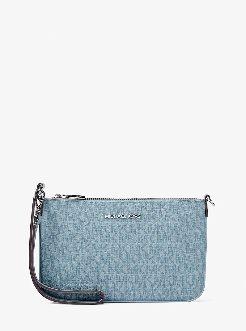 Jet Set Small Signature Logo Convertible Wristlet - 1
