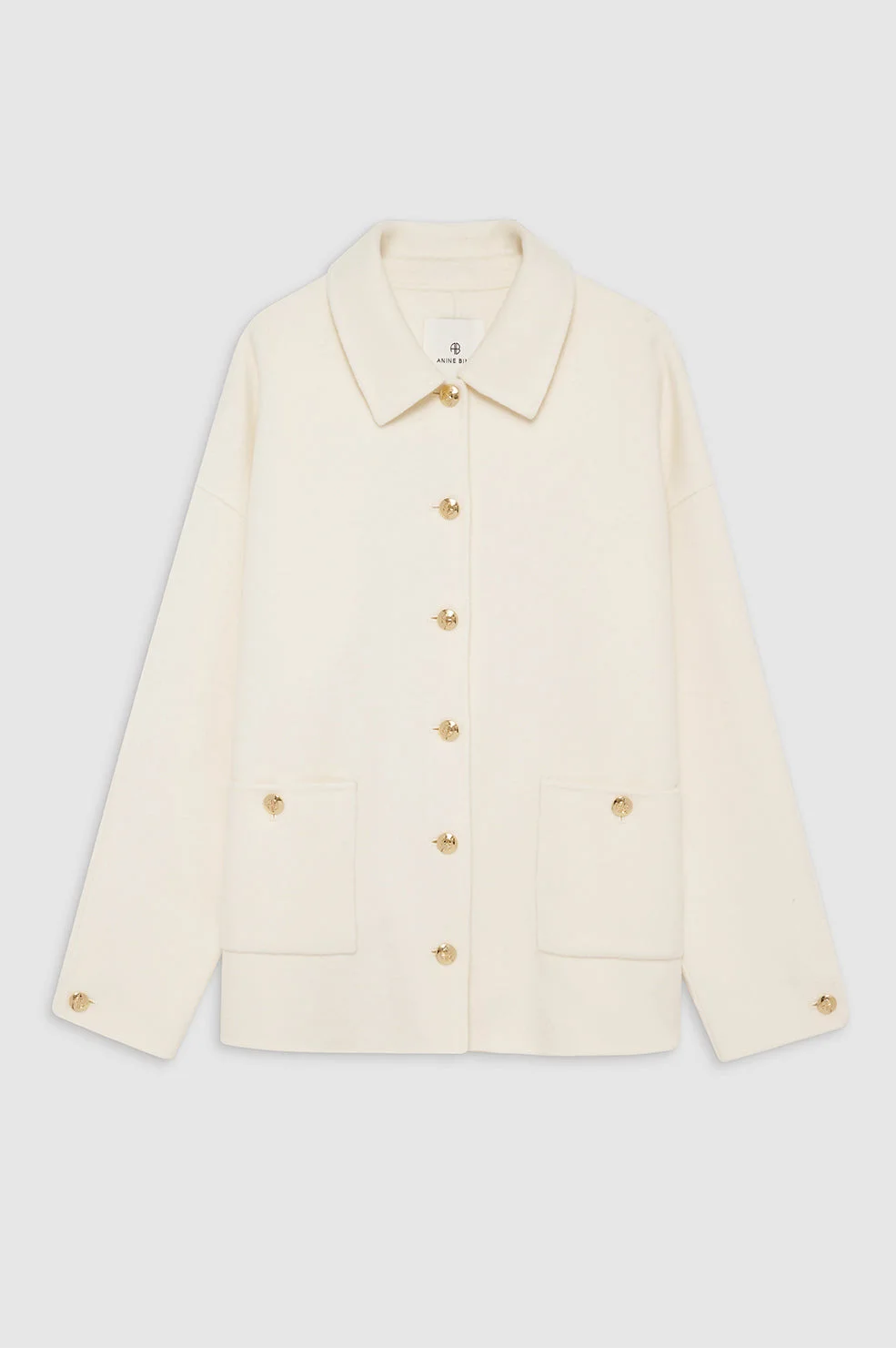 Luca Jacket - Ivory Cashmere Blend - 1