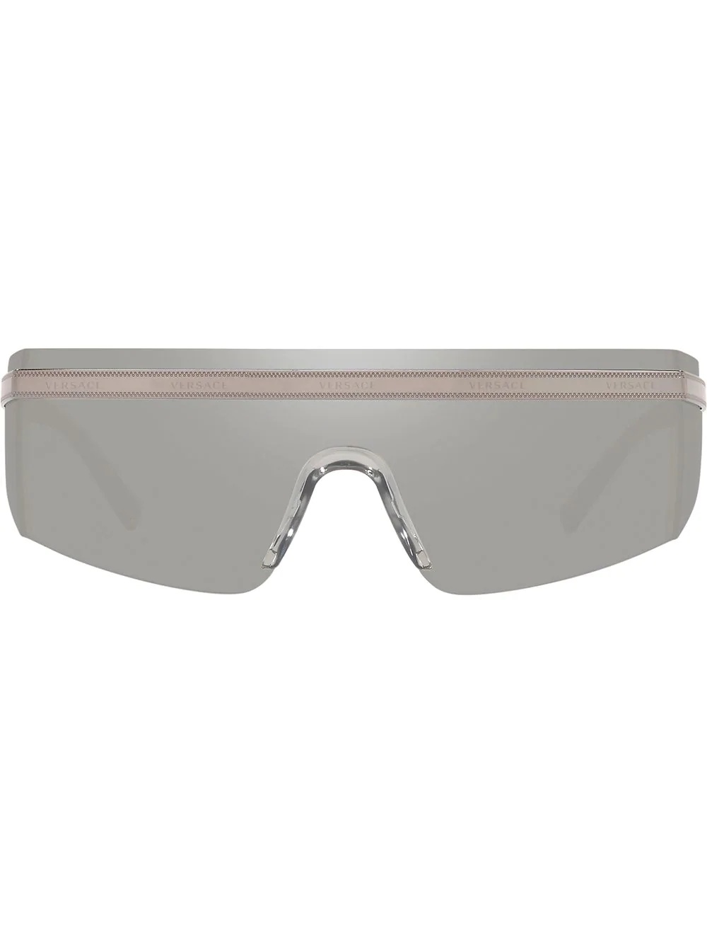 logo band visor sunglasses - 1