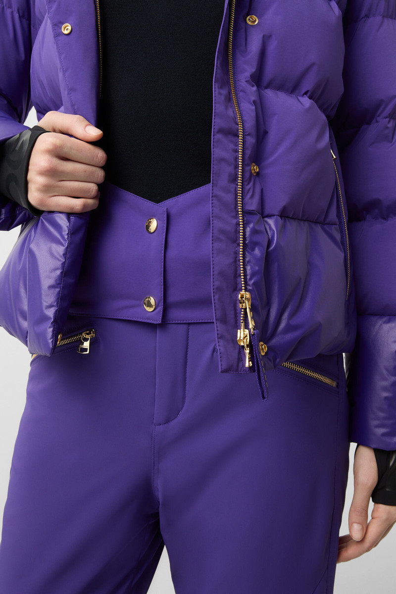 Maja down ski jacket in Violet 8