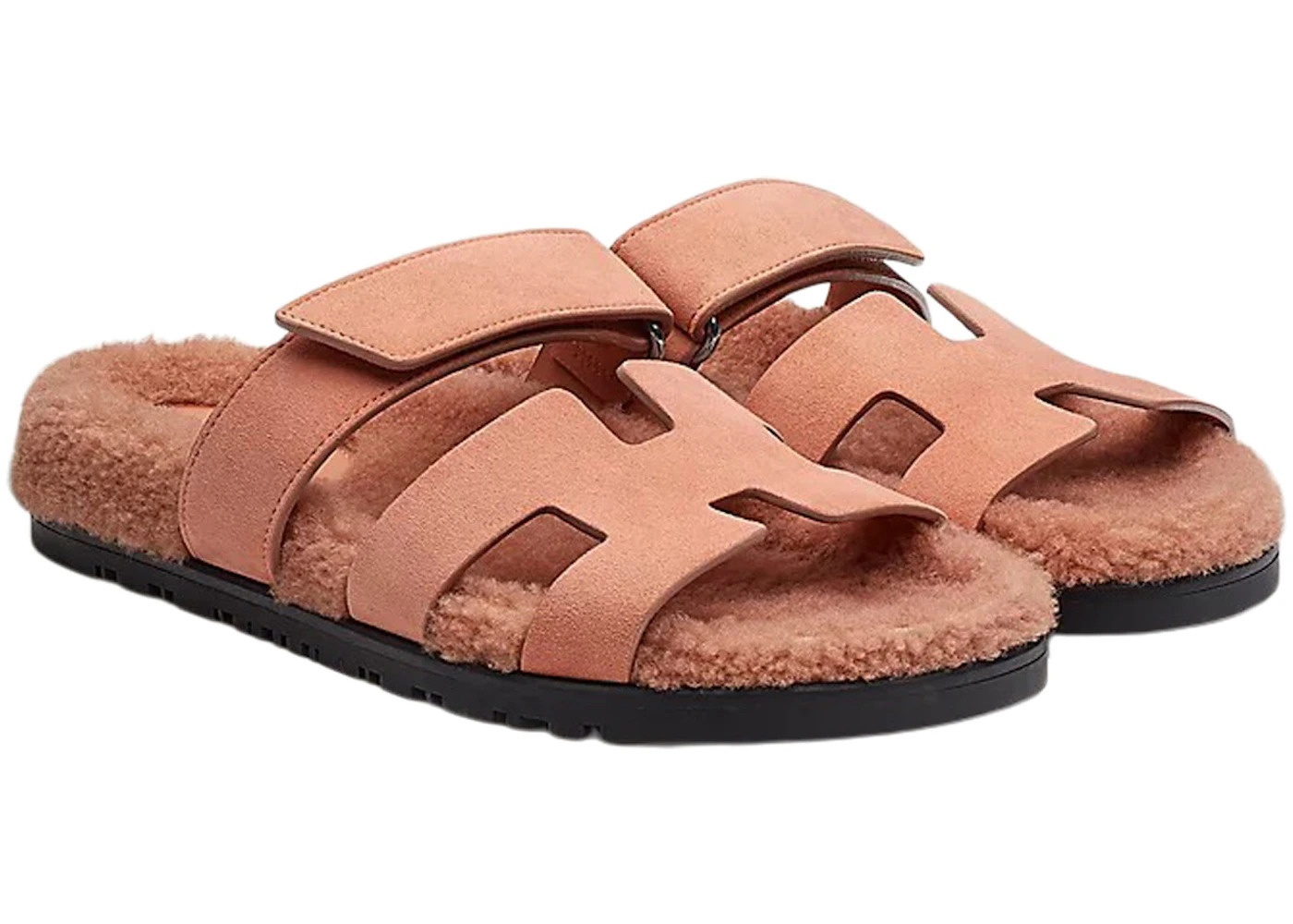 Hermes Chypre Sandal Rose Aube Suede Wookskin (Women's) - 2