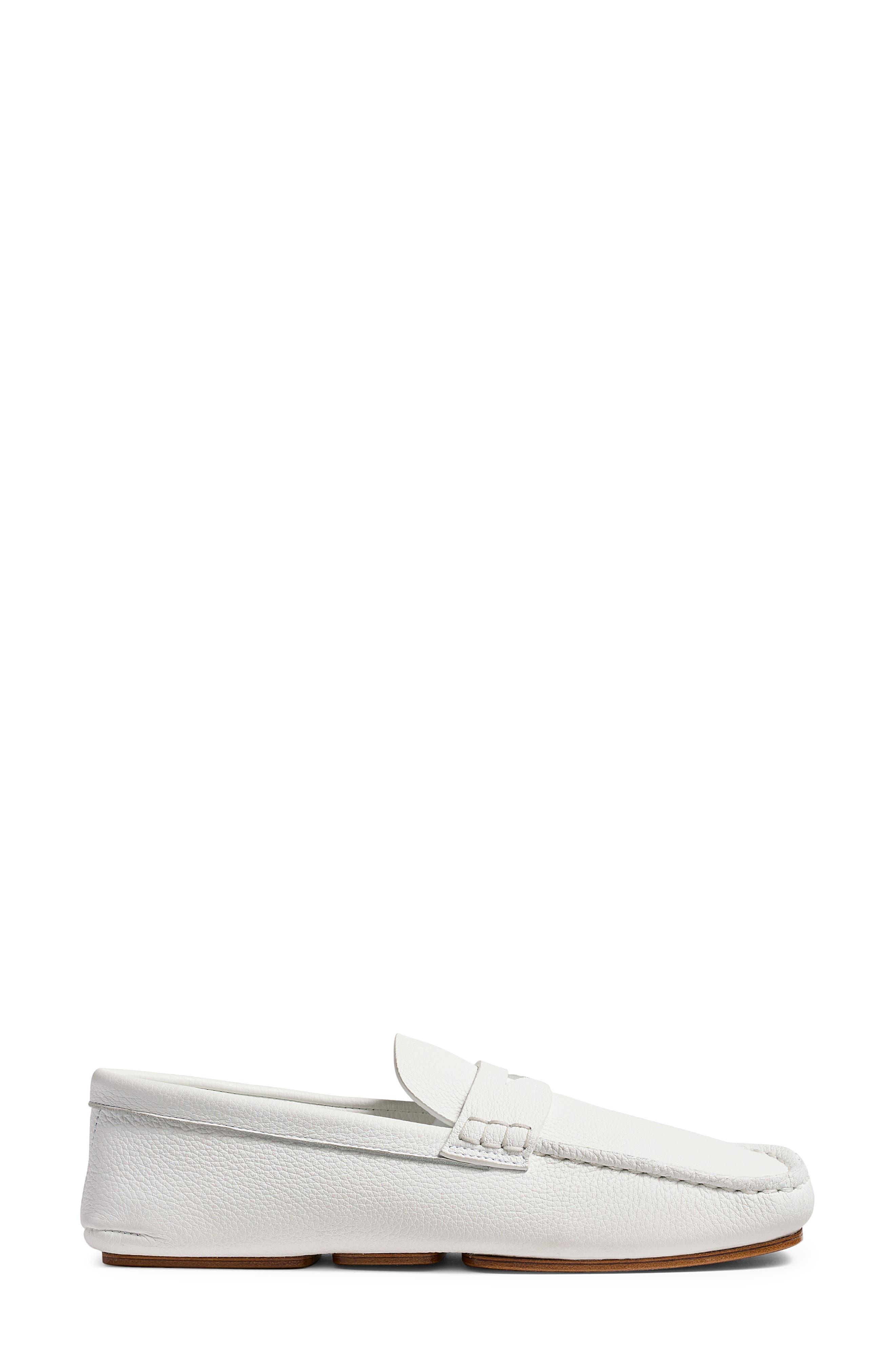 Khaite Billy Penny Loafer in Optic White at Nordstrom - 3