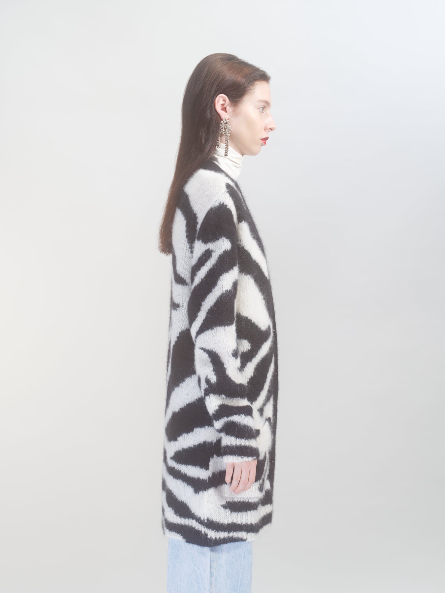 LONG ZEBRA CARDIGAN - 3
