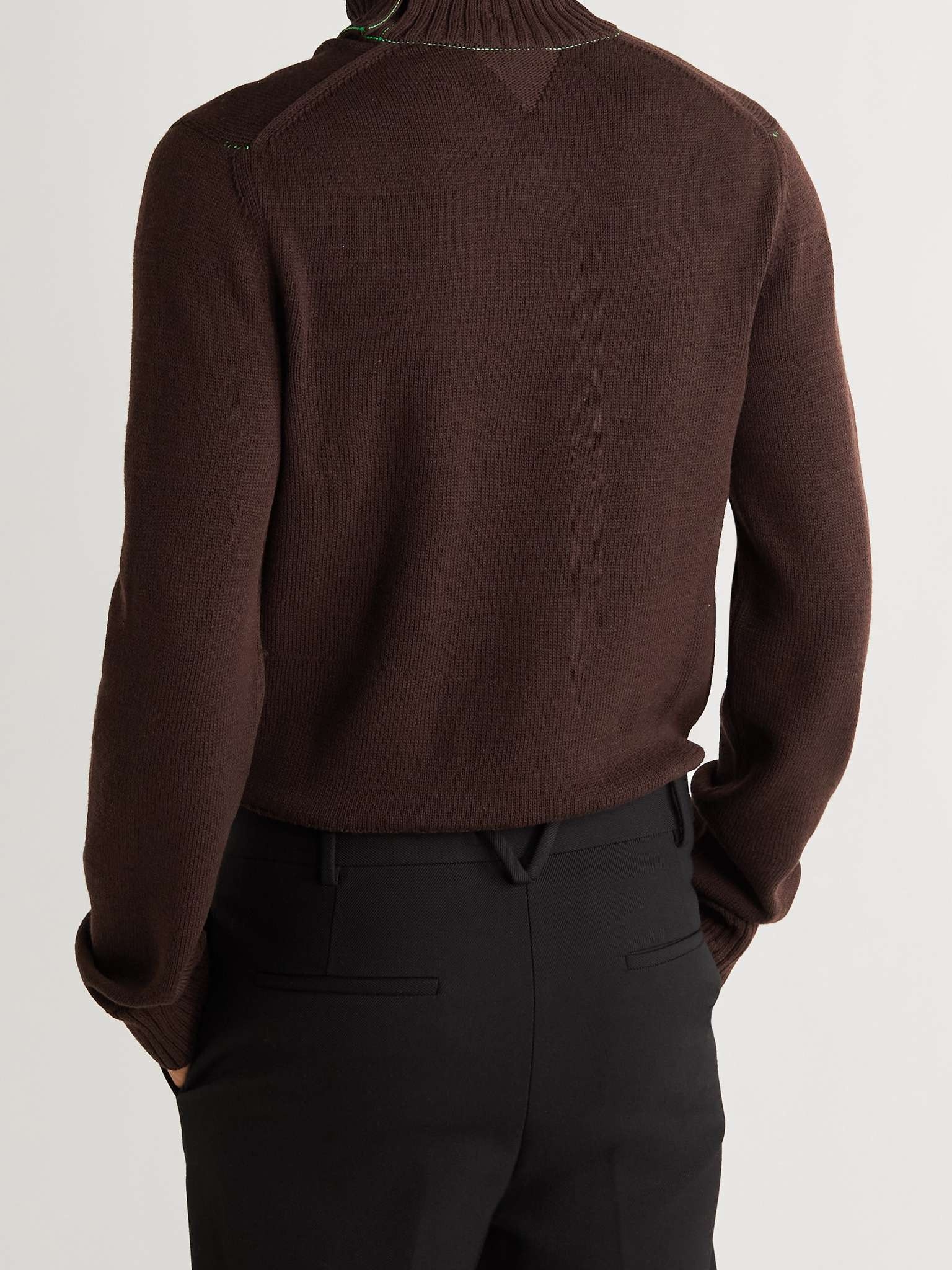 Slim-Fit Ribbed Wool Rollneck Sweater - 4