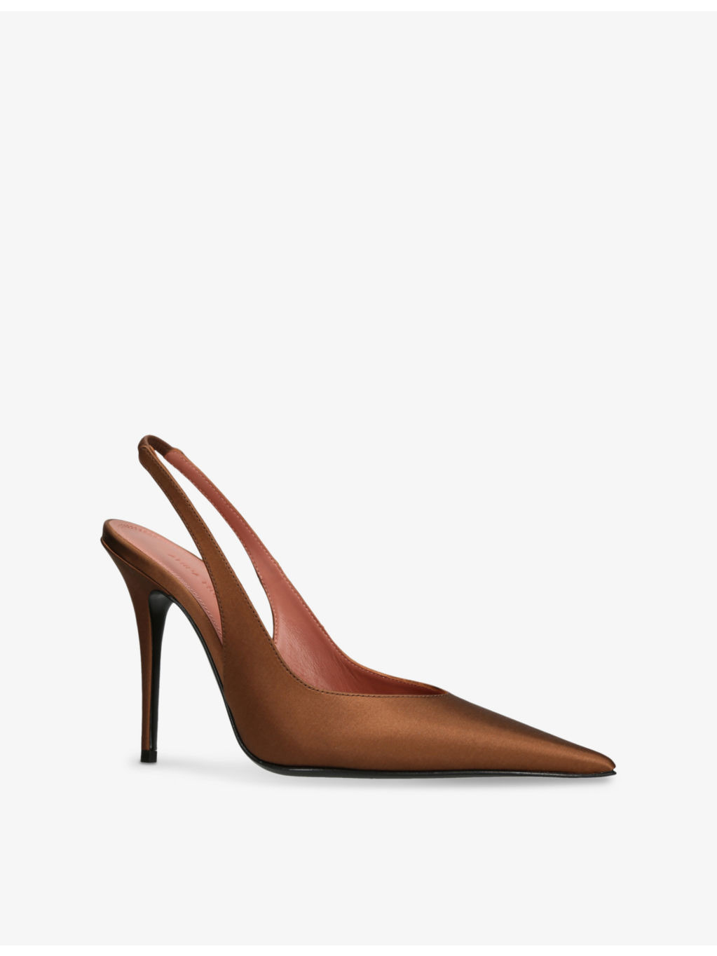 Anok Slingback Satin Heeled Courts - 3