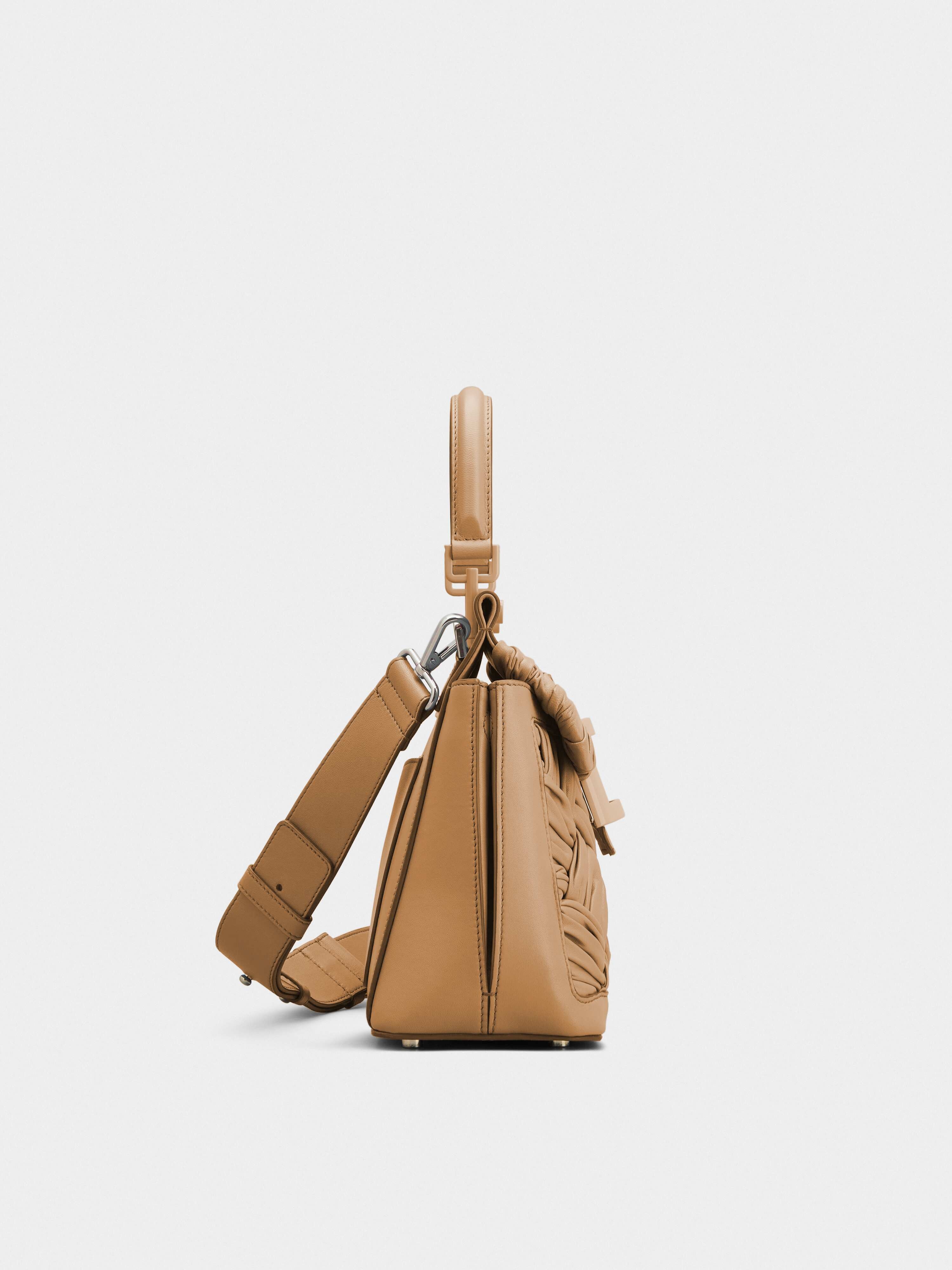 Viv' Cabas Foulard Lacquered Buckle Bag in Soft Leather - 3