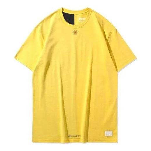 Li-Ning BADFIVE Basketball Series Contrasting Colors Short Sleeve 'Yellow' AHSQ229-1 - 1