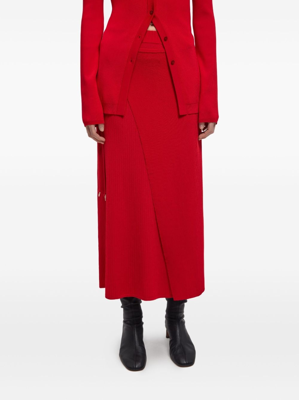 double-layer A-line skirt - 4