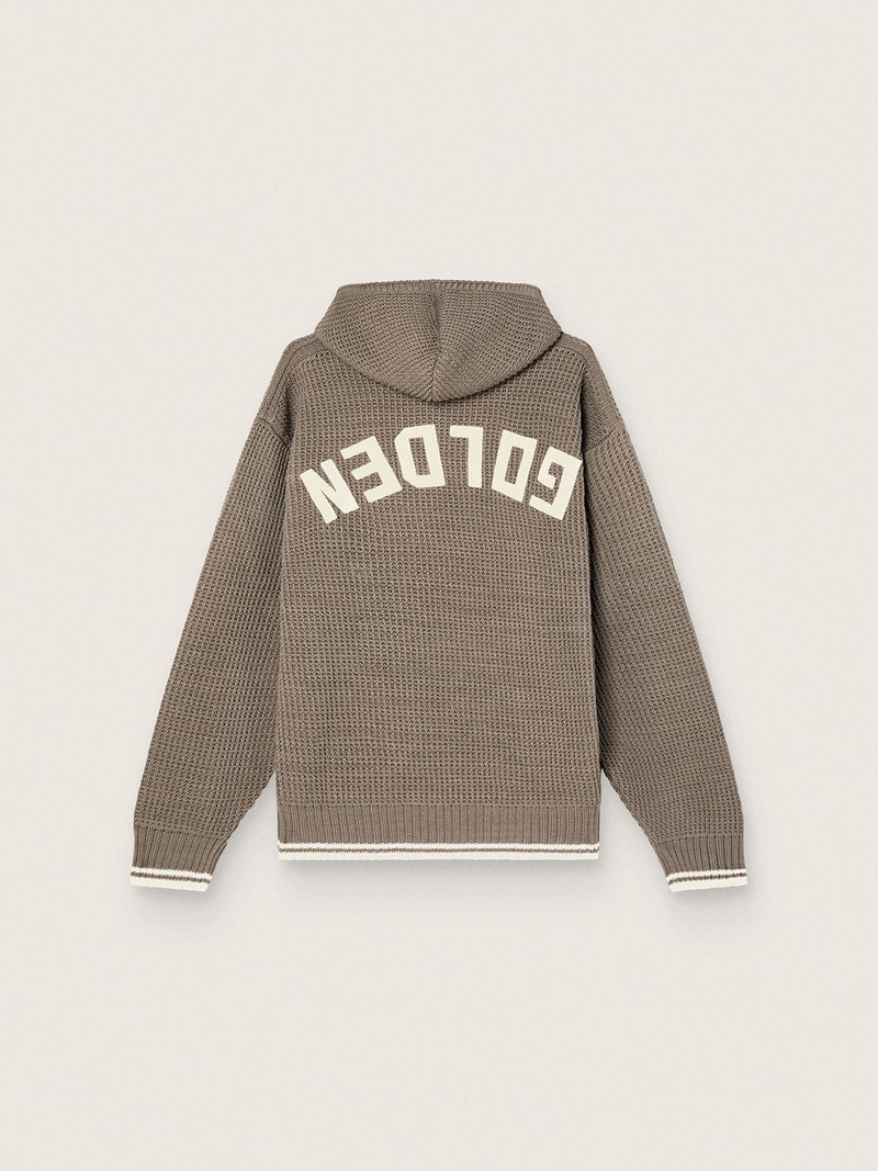 Golden Goose Unisex hooded sweatshirt in dove gray outlook