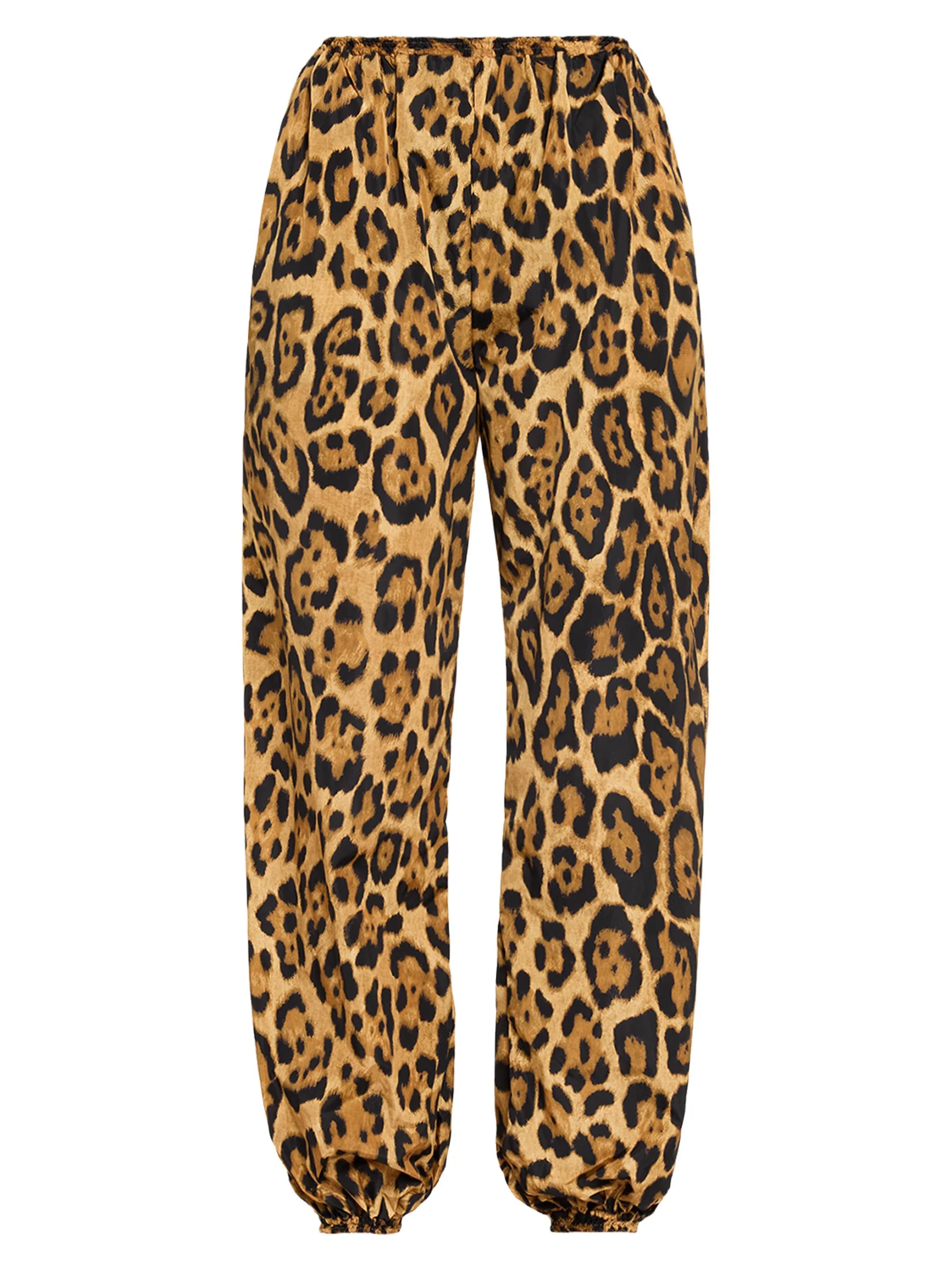 Women's Cheetah-Print Balloon Pants - Noir Caramel - 1